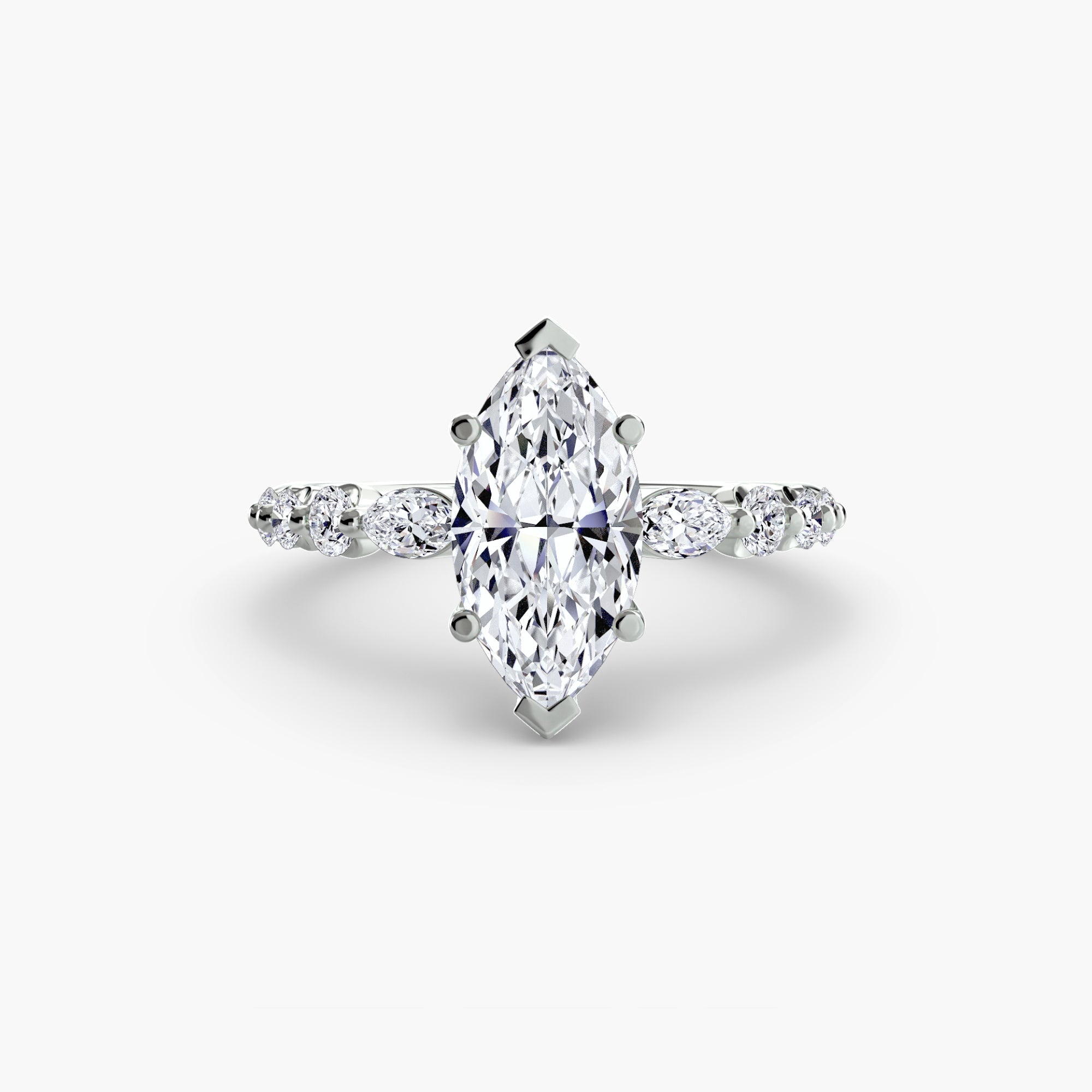 The Tiered Accent Ring - Prestige Stones