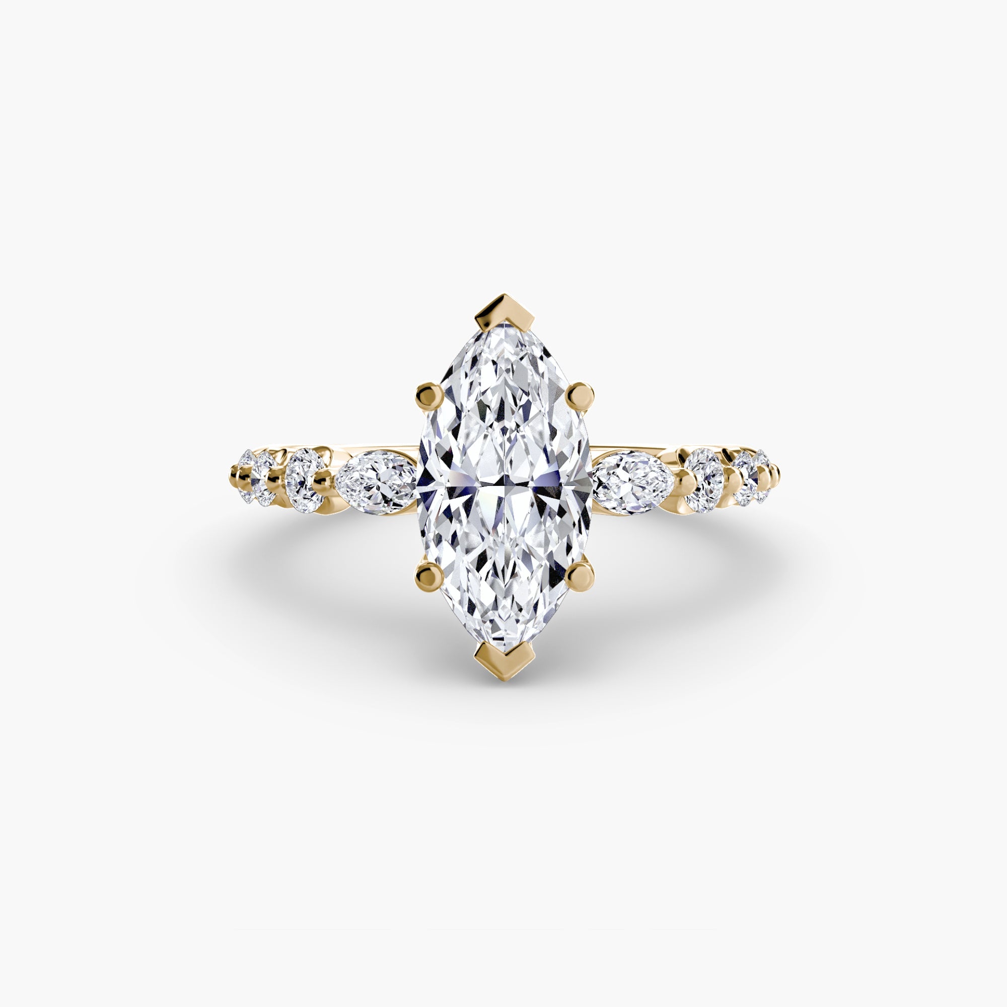 The Tiered Accent Ring - Prestige Stones