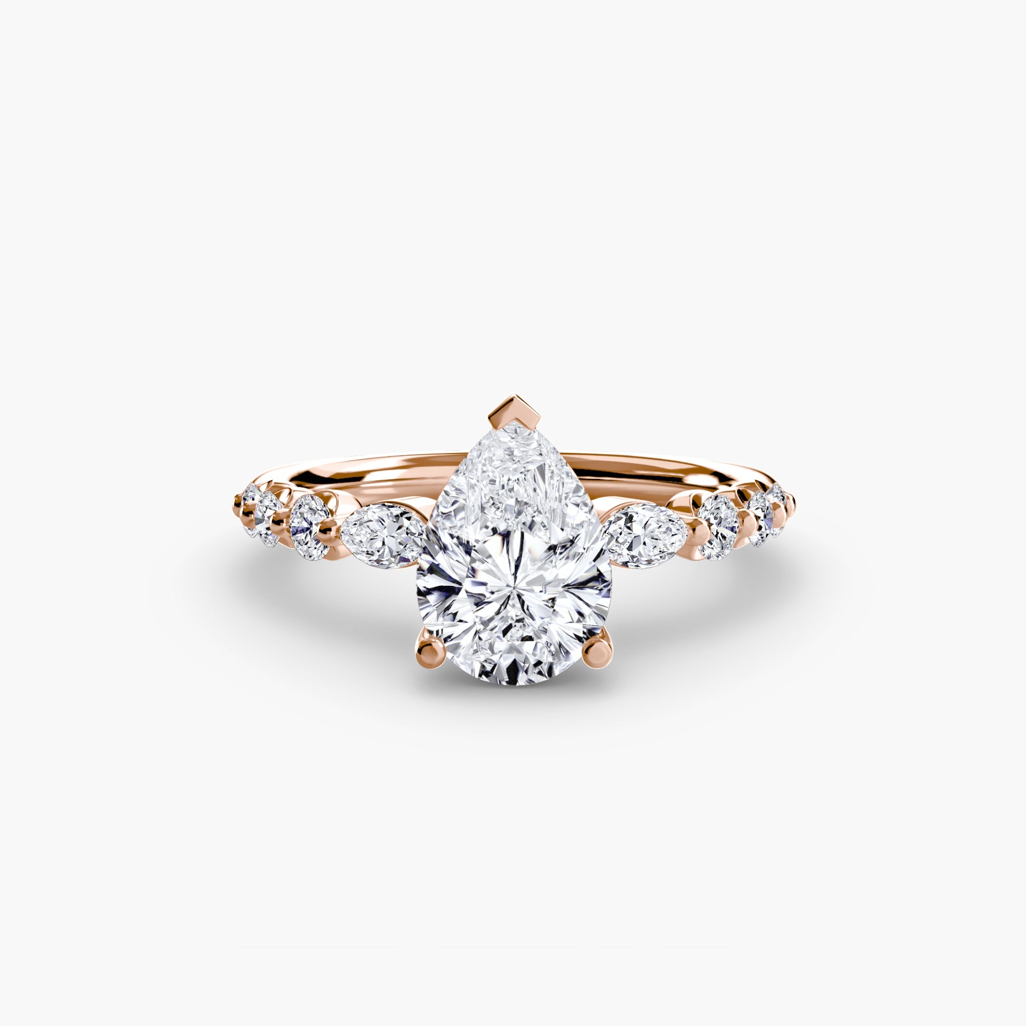 The Tiered Accent Ring - Prestige Stones