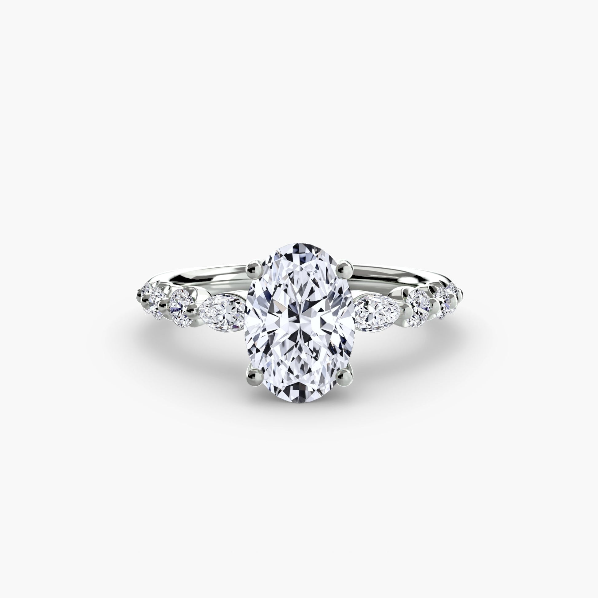 The Tiered Accent Ring - Prestige Stones