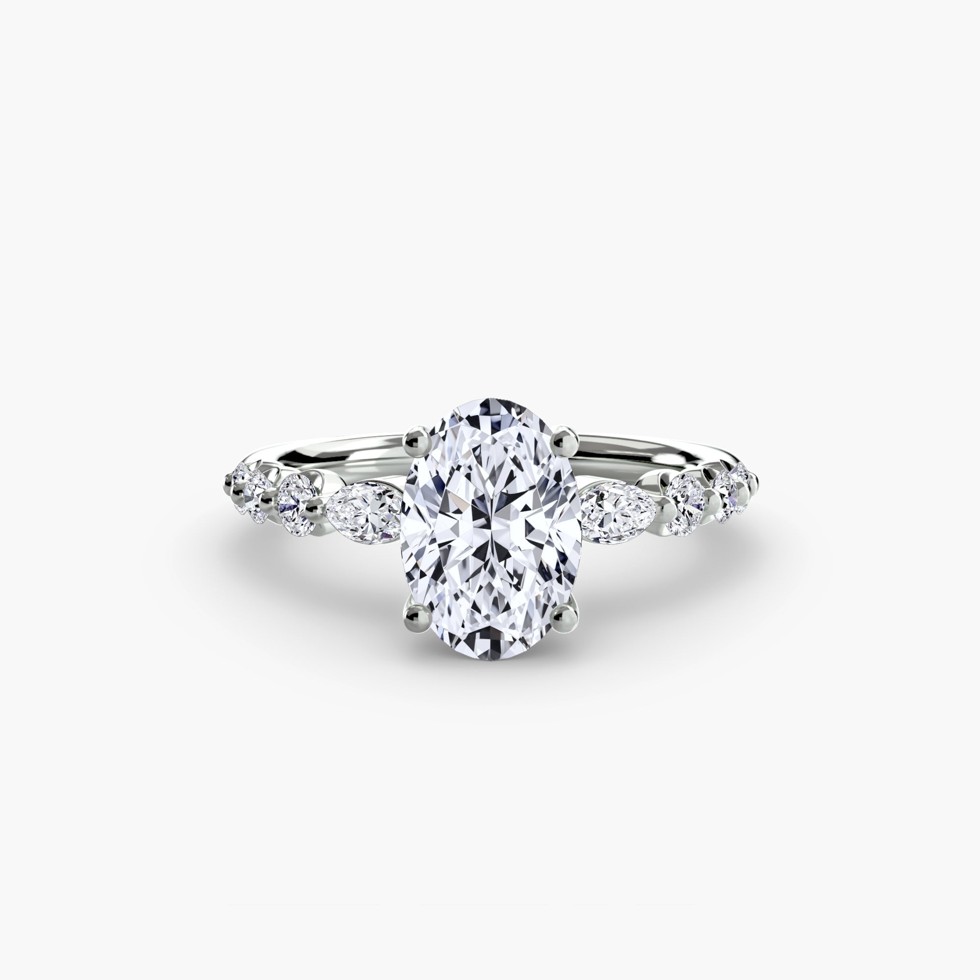 The Tiered Accent Ring - Prestige Stones