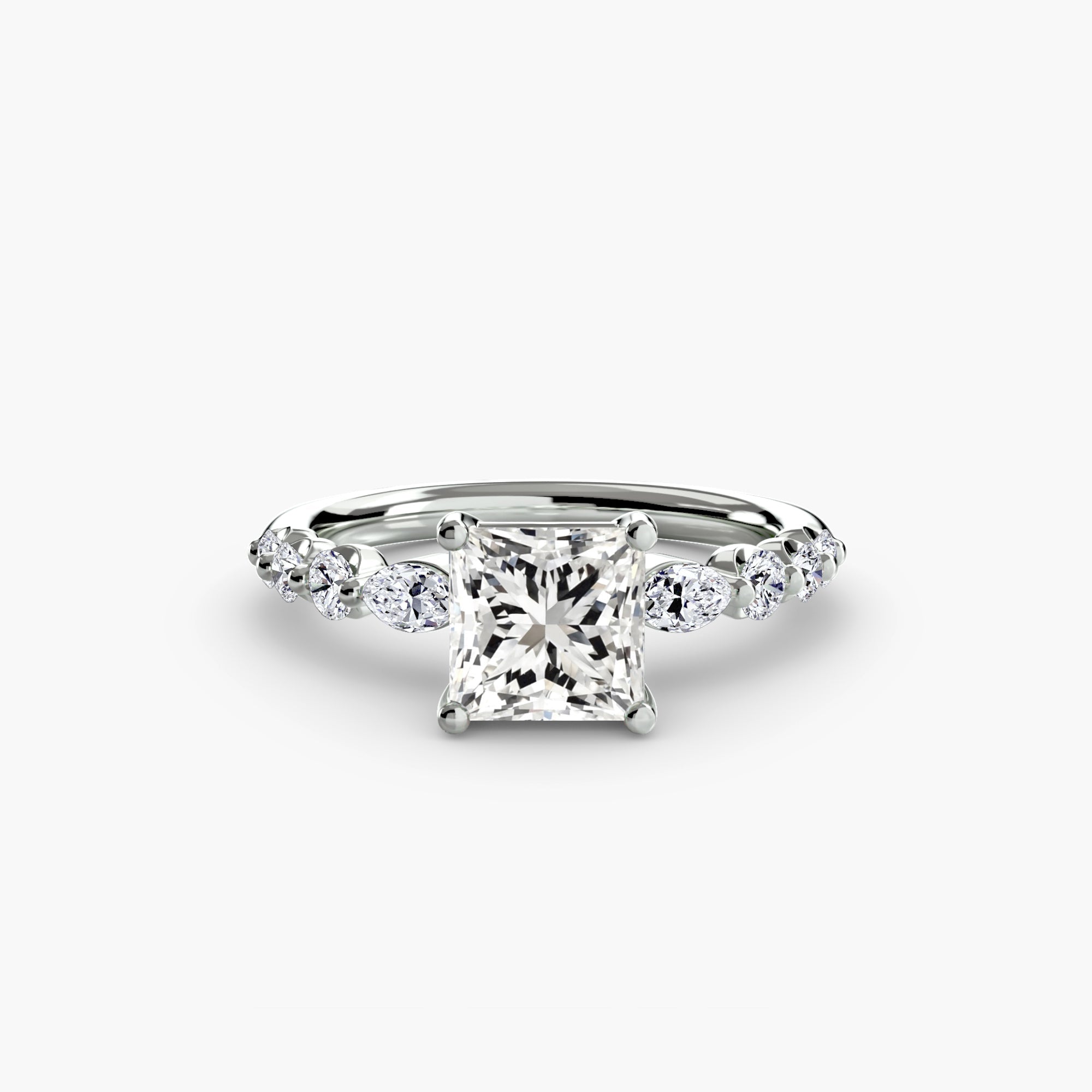 The Tiered Accent Ring - Prestige Stones