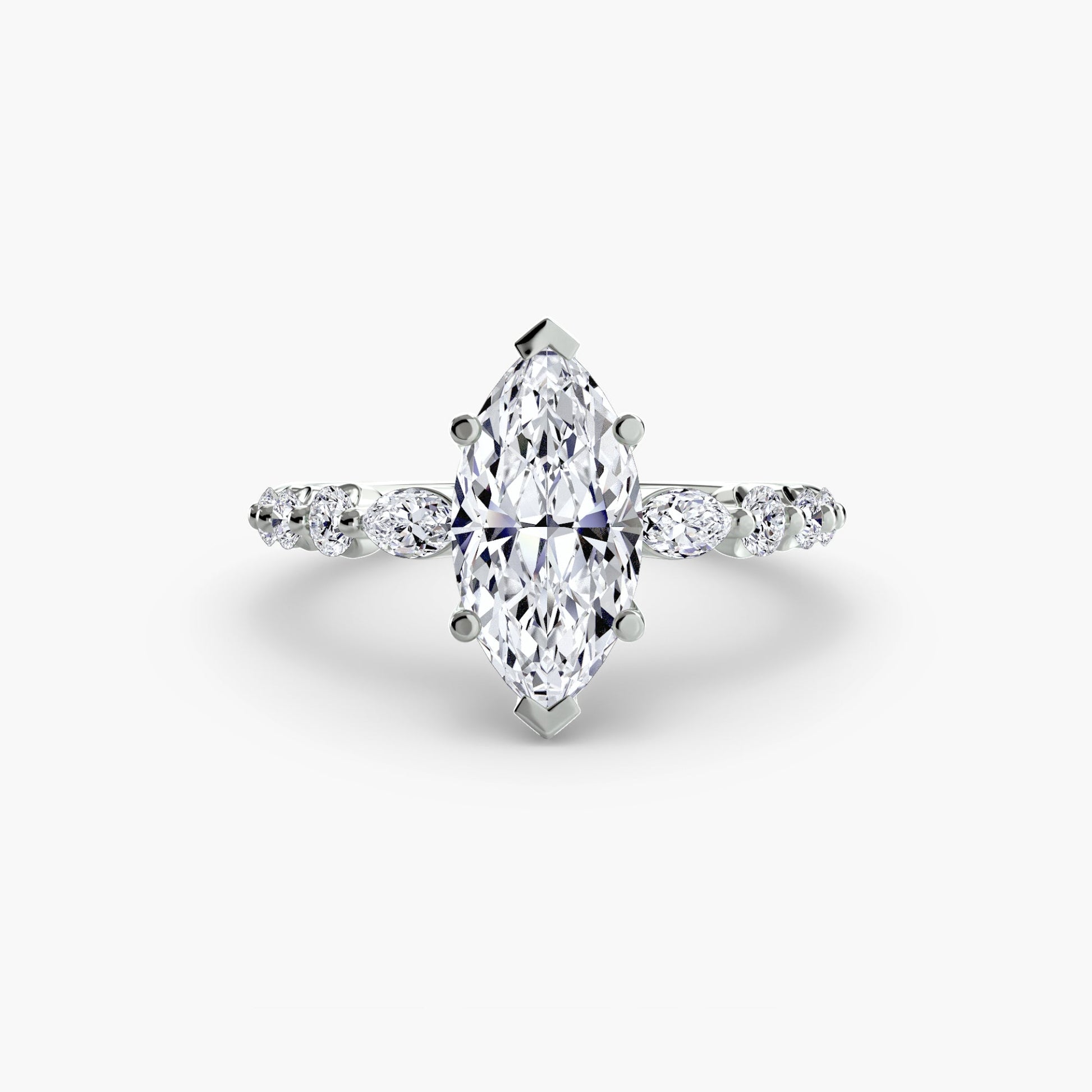 The Tiered Accent Ring - Prestige Stones
