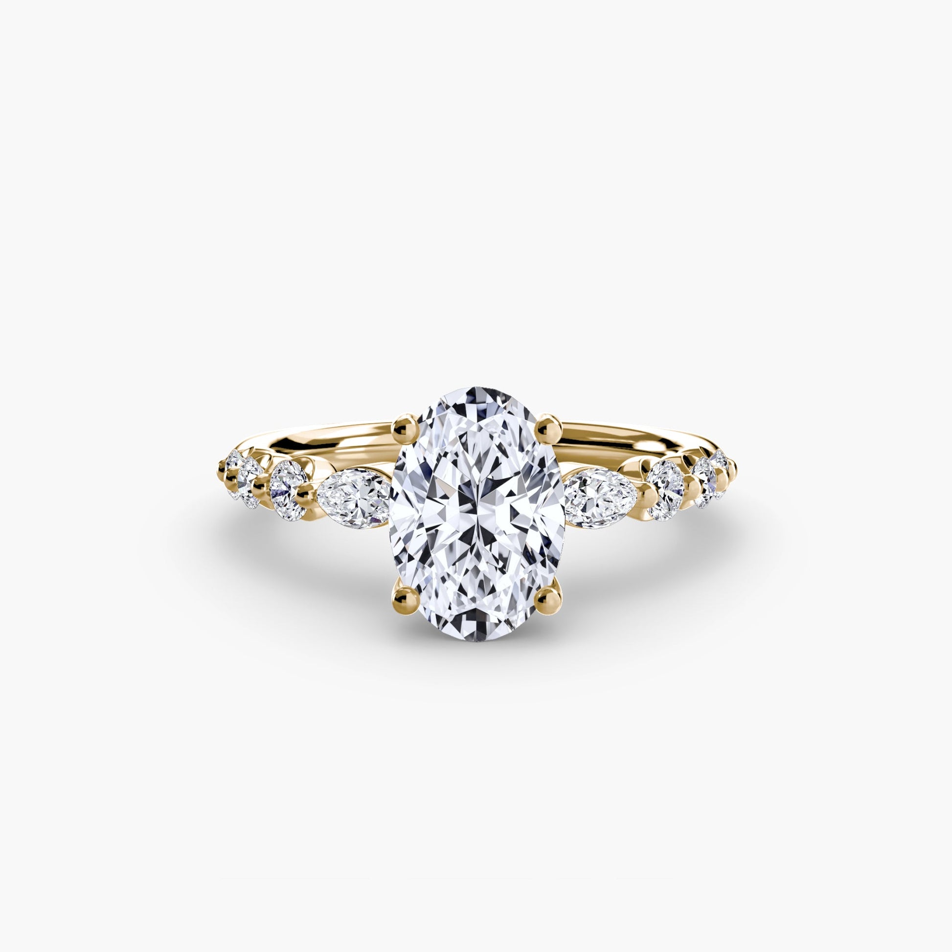 The Tiered Accent Ring - Prestige Stones