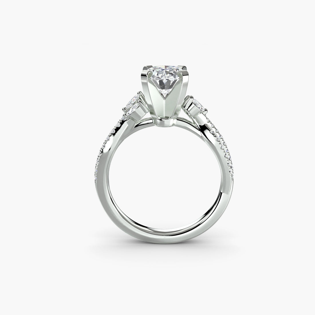 The Twist Pavé Ring - Prestige Stones