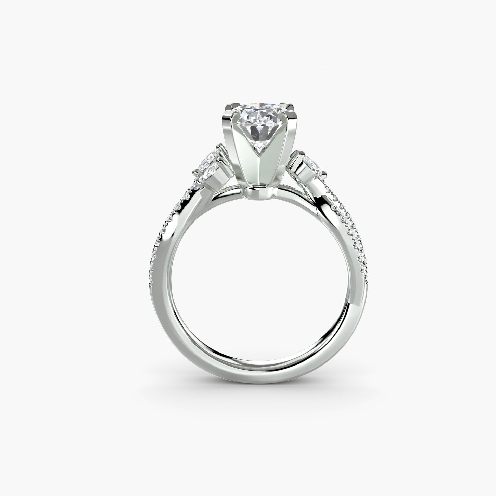 The Twist Pavé Ring - Prestige Stones