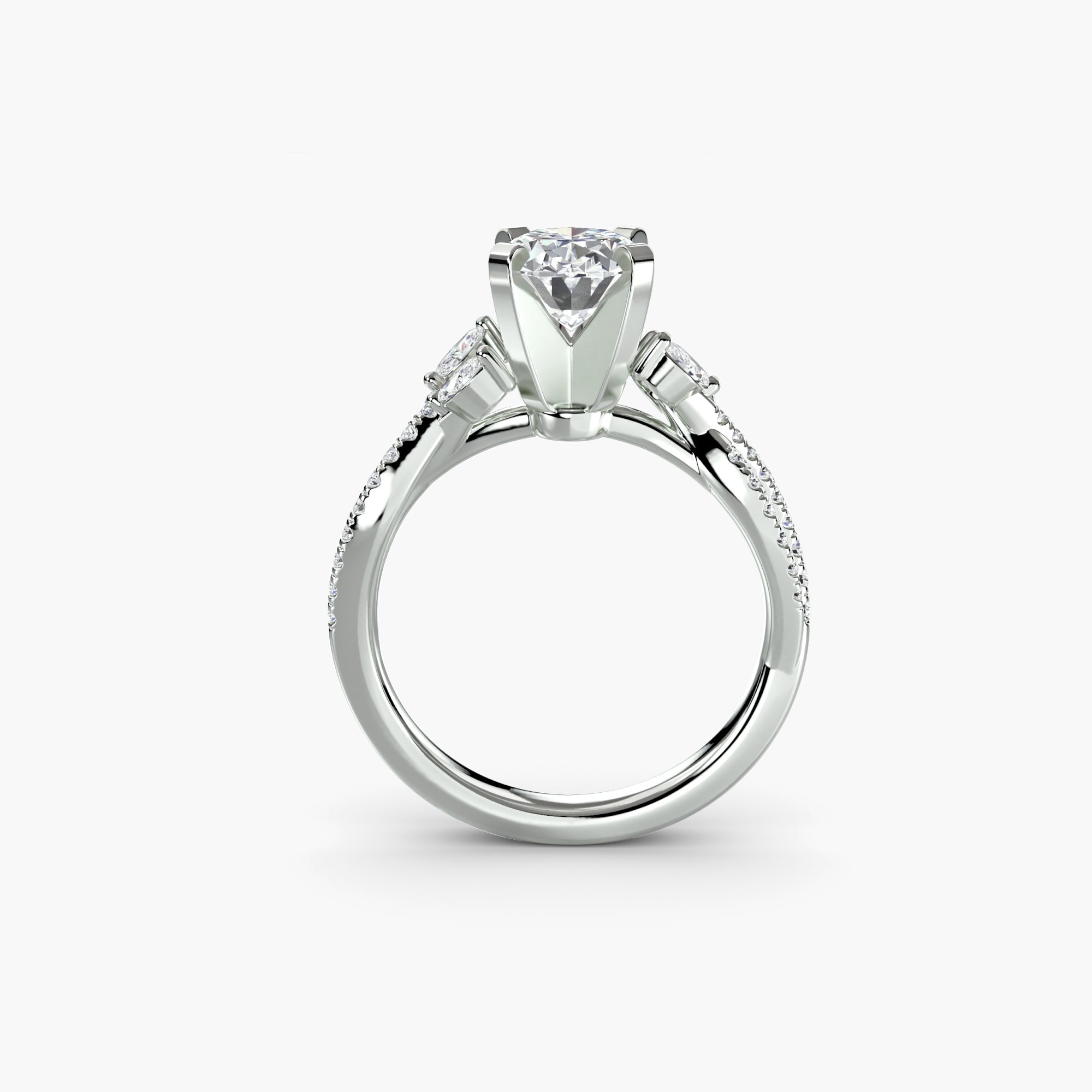 The Twist Pavé Ring - Prestige Stones