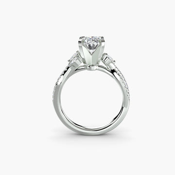 The Twist Pavé Ring - Prestige Stones