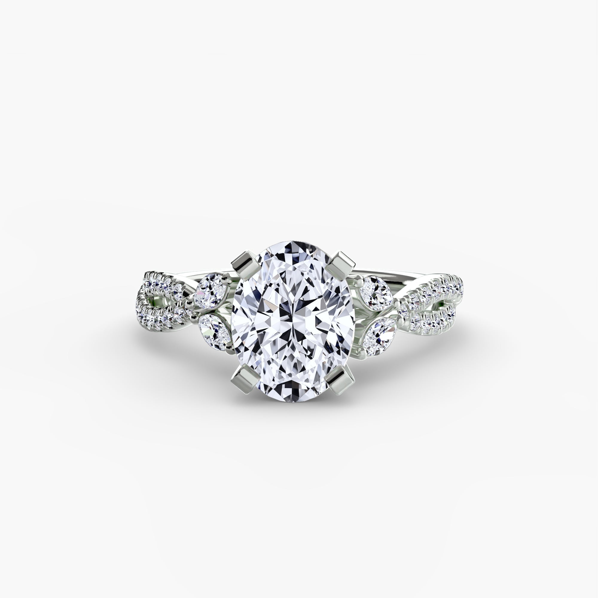 The Twist Pavé Ring - Prestige Stones