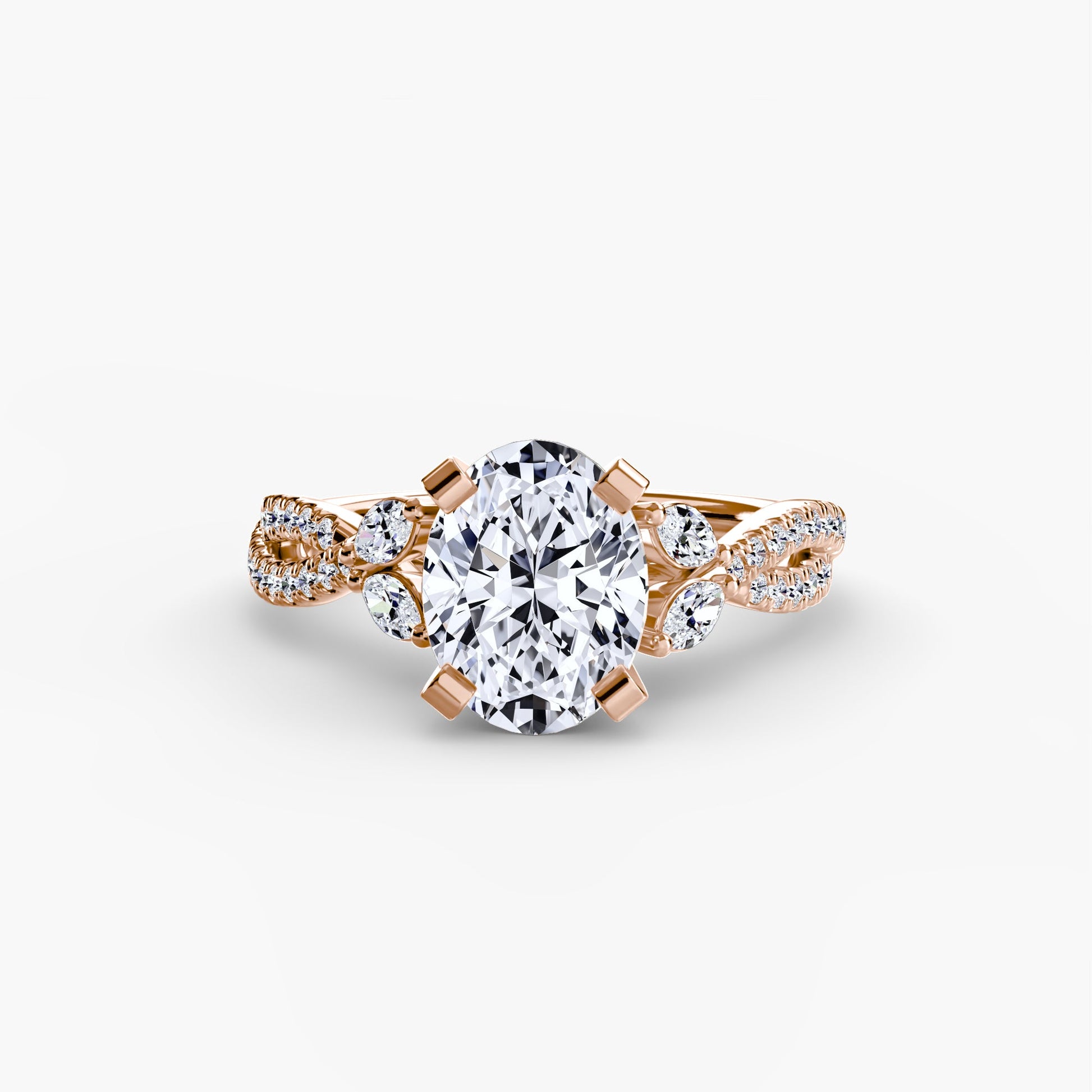 The Twist Pavé Ring - Prestige Stones