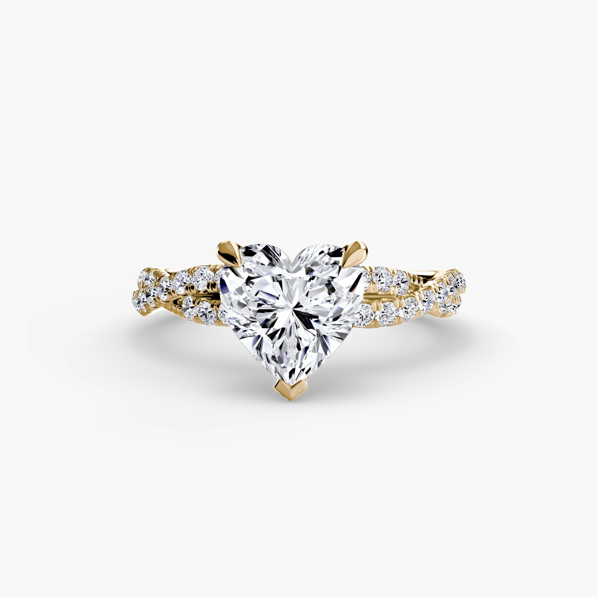 The Twisted Pavé Solitaire - Prestige Stones