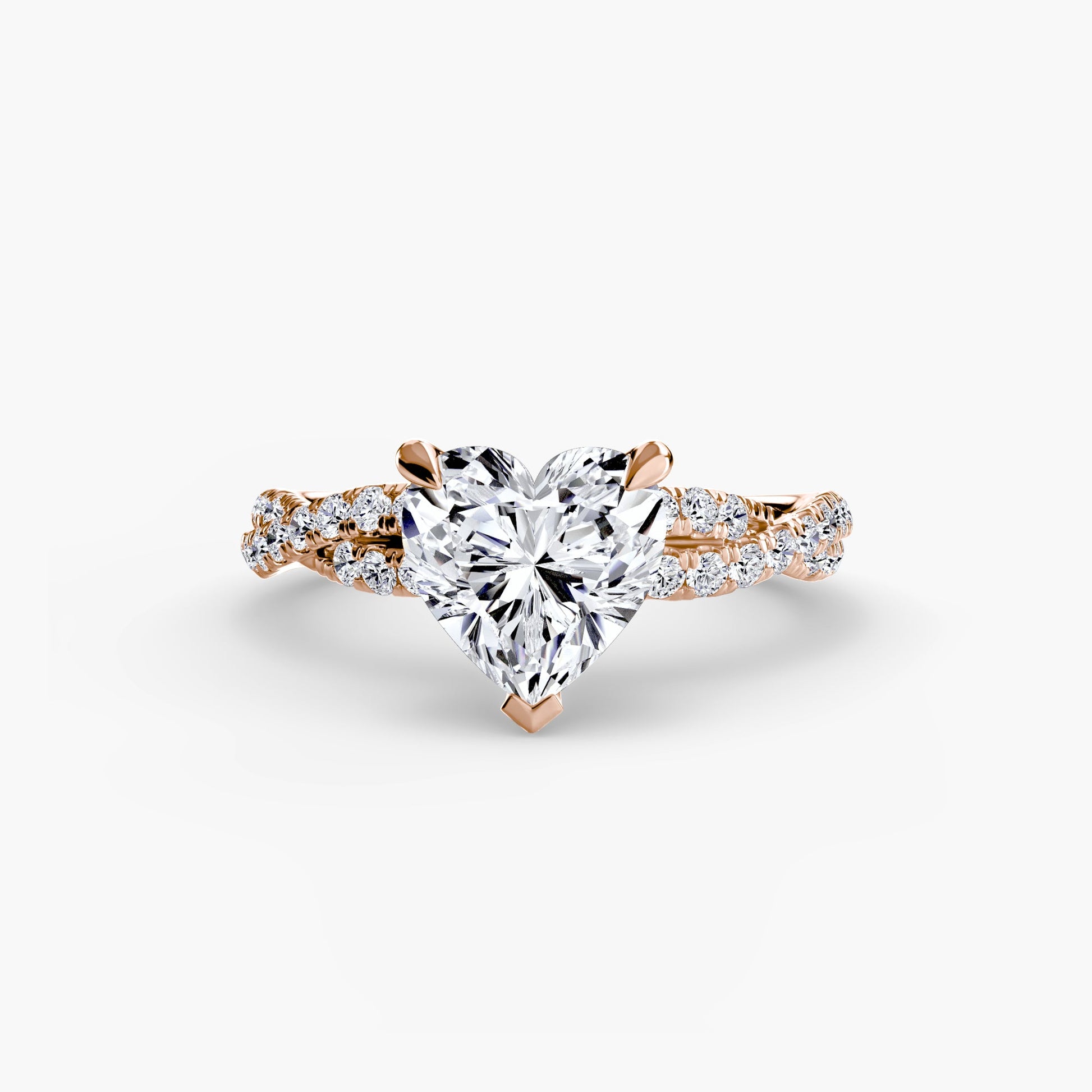 The Twisted Pavé Solitaire - Prestige Stones