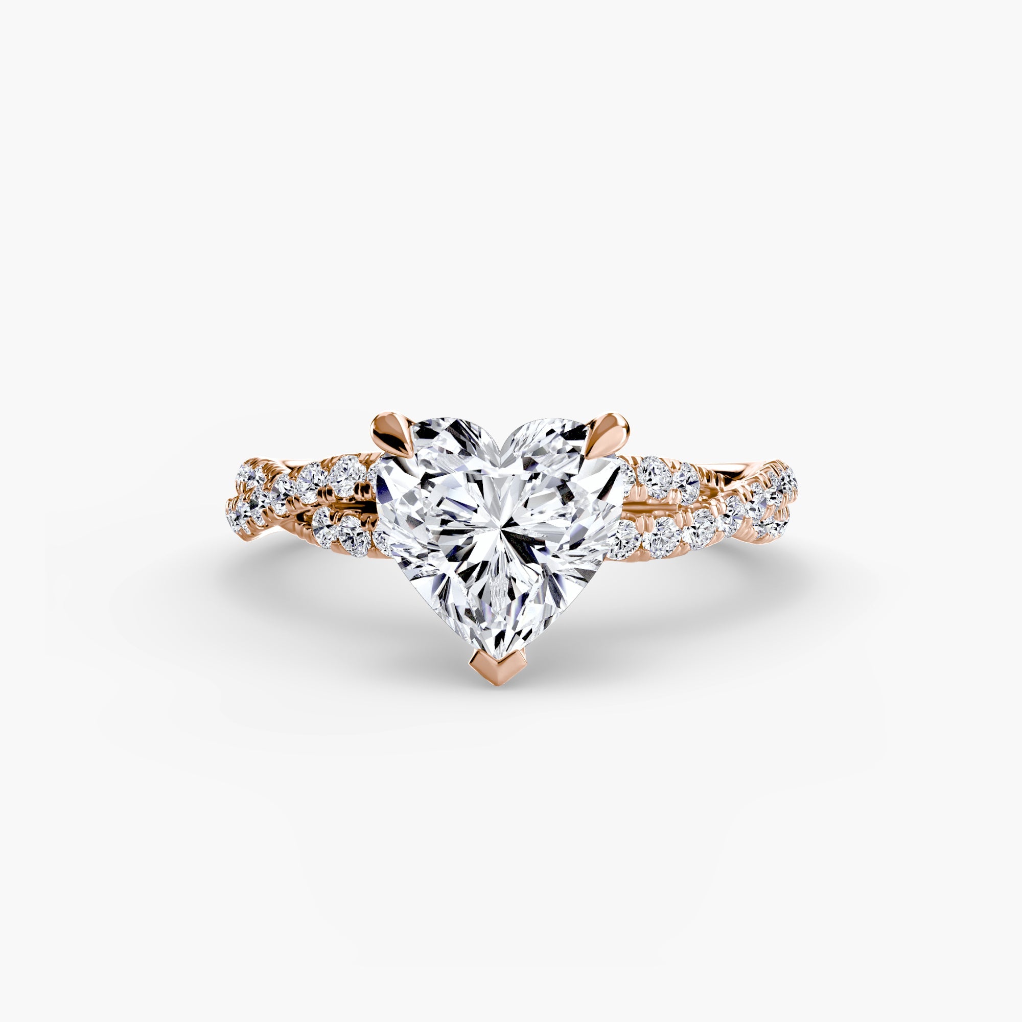 The Twisted Pavé Solitaire - Prestige Stones
