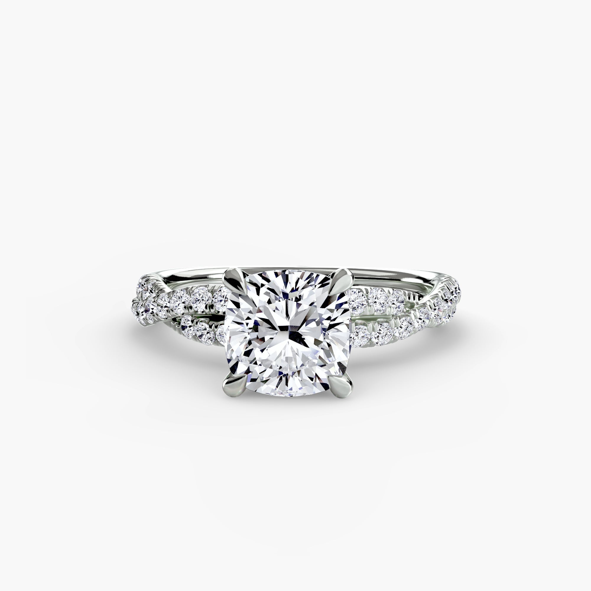 The Twisted Pavé Solitaire - Prestige Stones