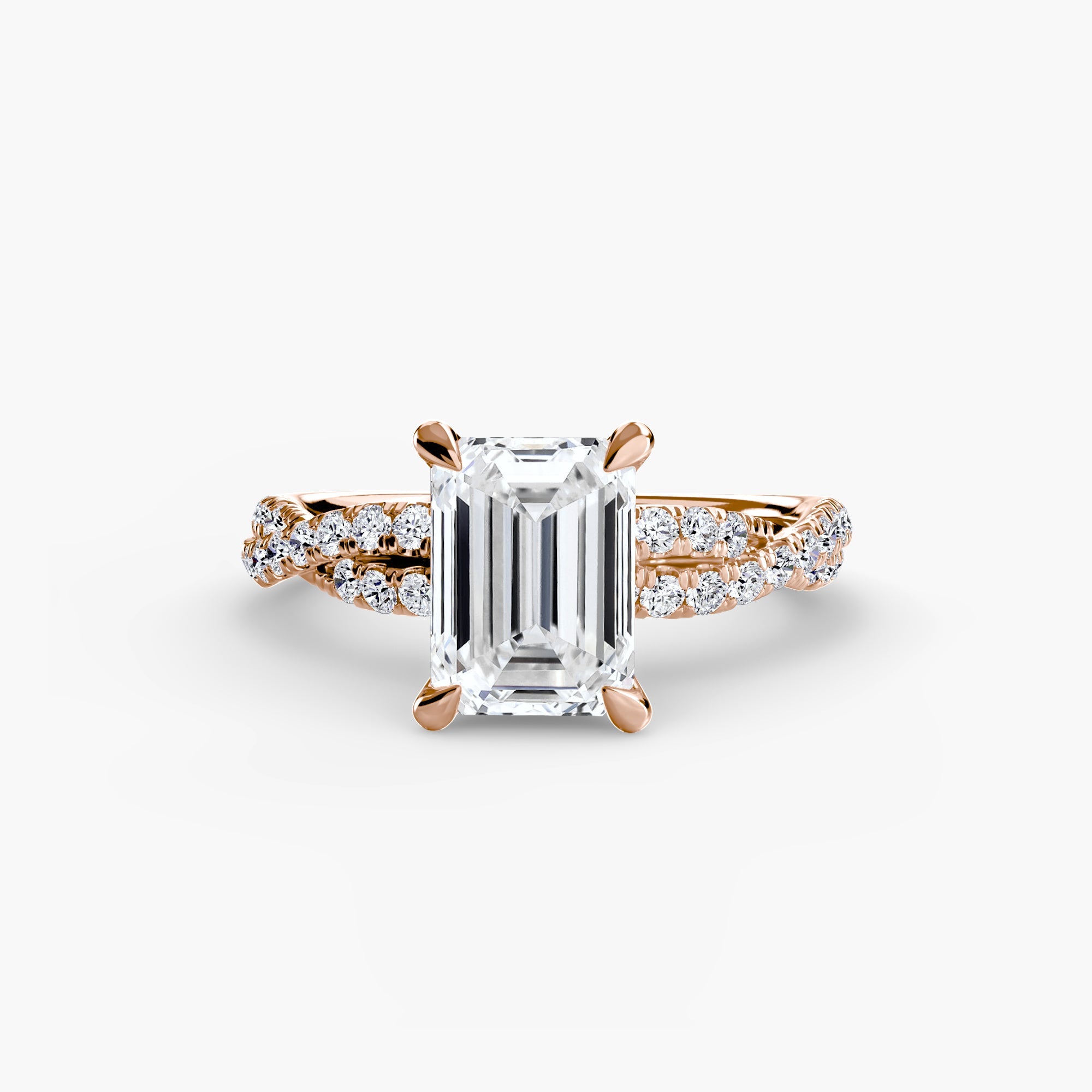 The Twisted Pavé Solitaire - Prestige Stones