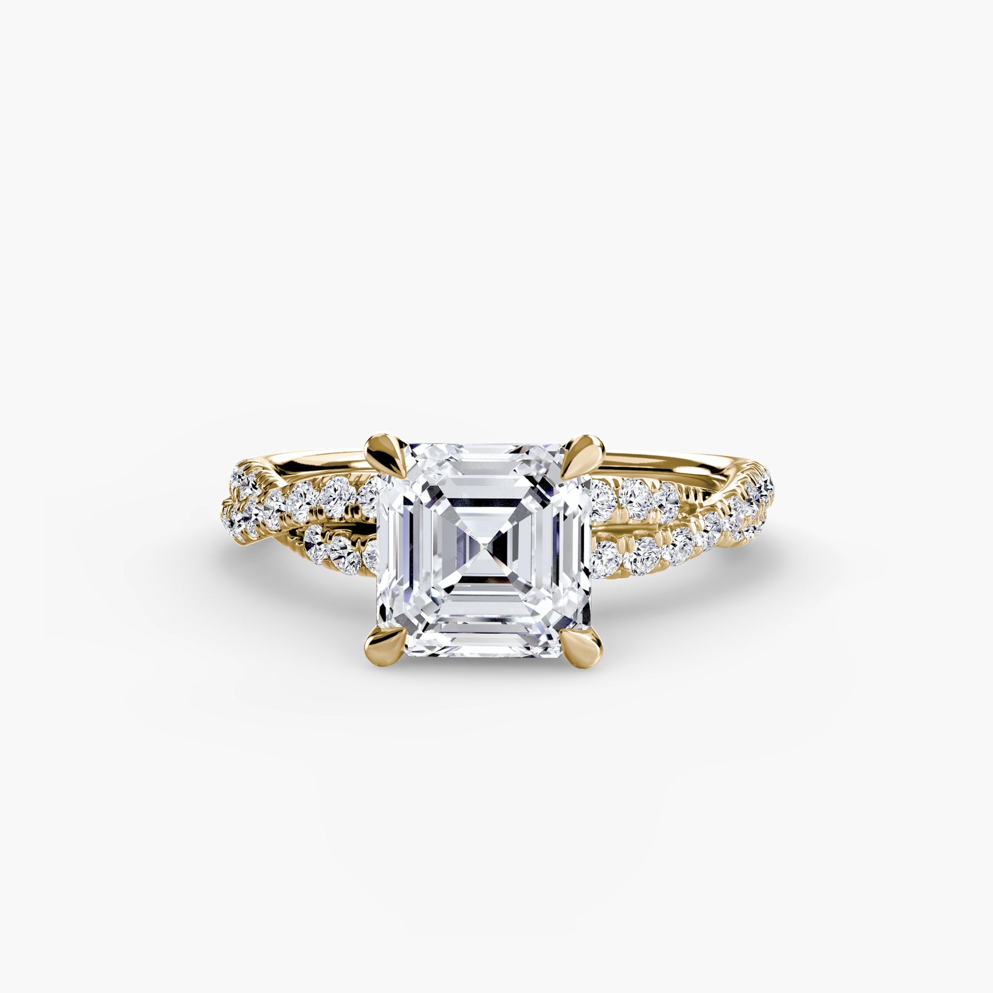 The Twisted Pavé Solitaire - Prestige Stones