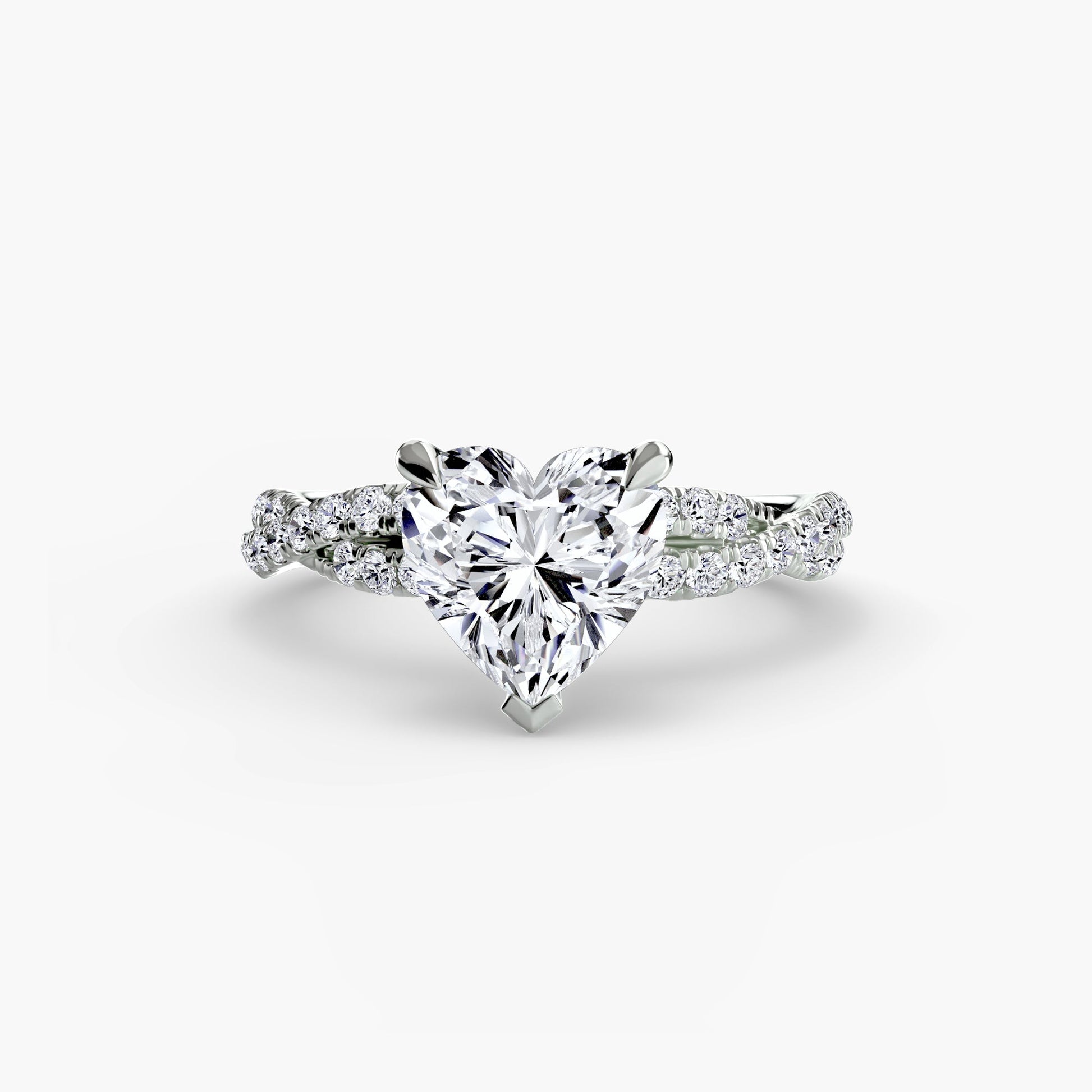 The Twisted Pavé Solitaire - Prestige Stones