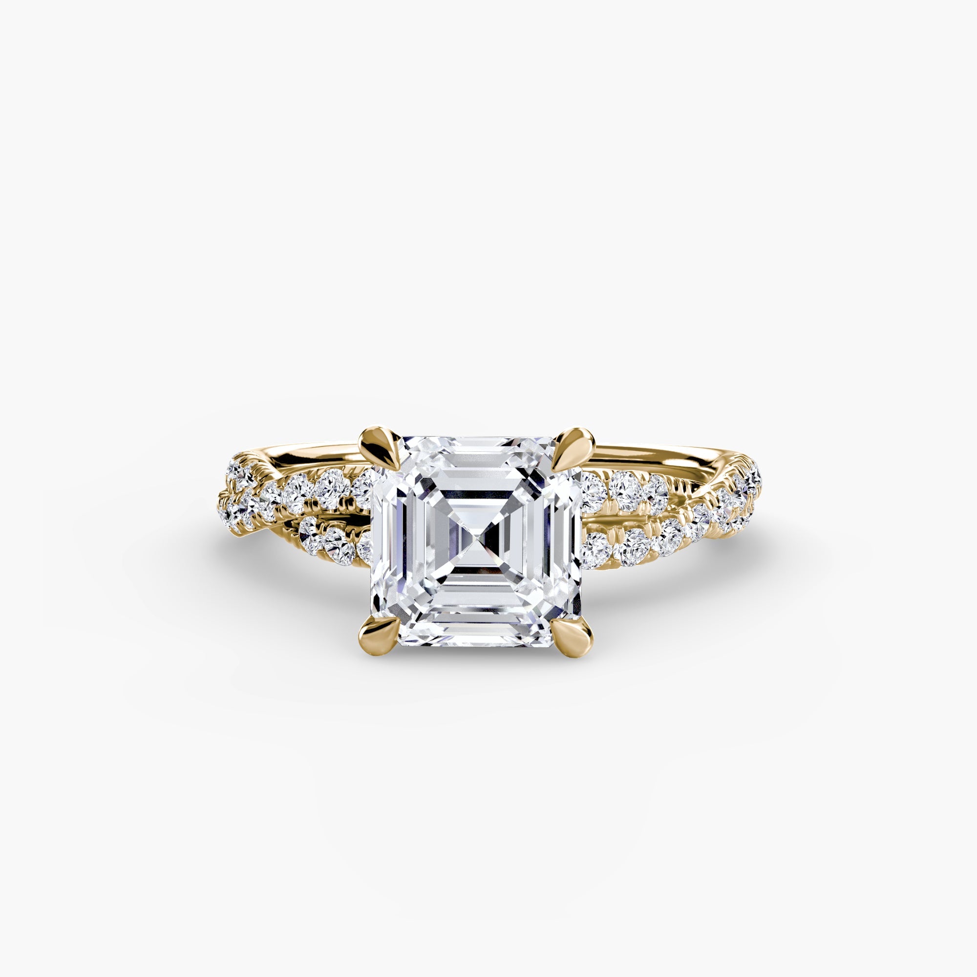 The Twisted Pavé Solitaire - Prestige Stones