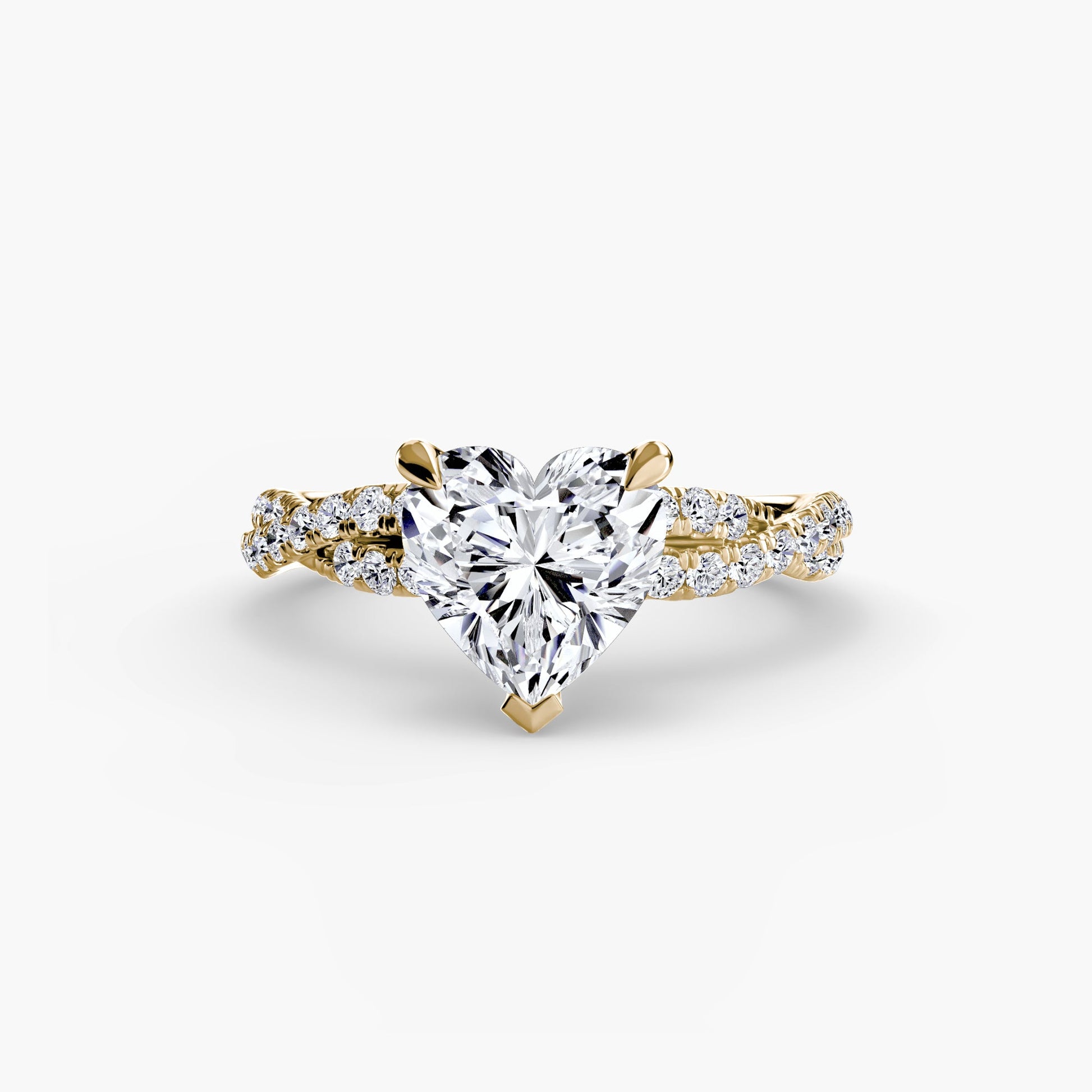The Twisted Pavé Solitaire - Prestige Stones