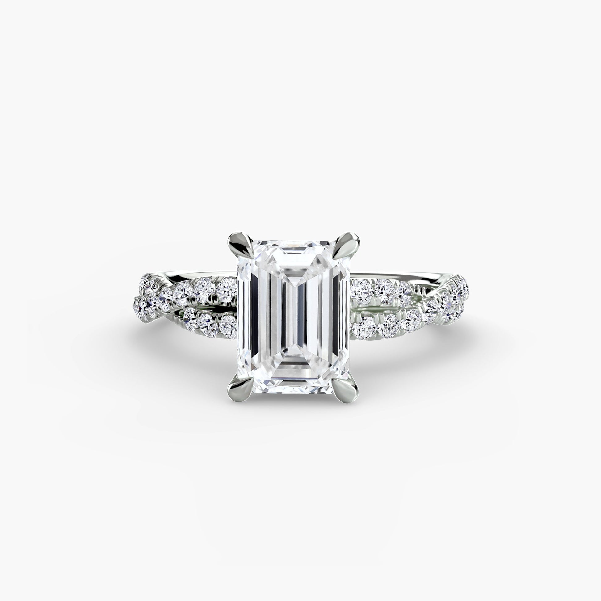 The Twisted Pavé Solitaire - Prestige Stones