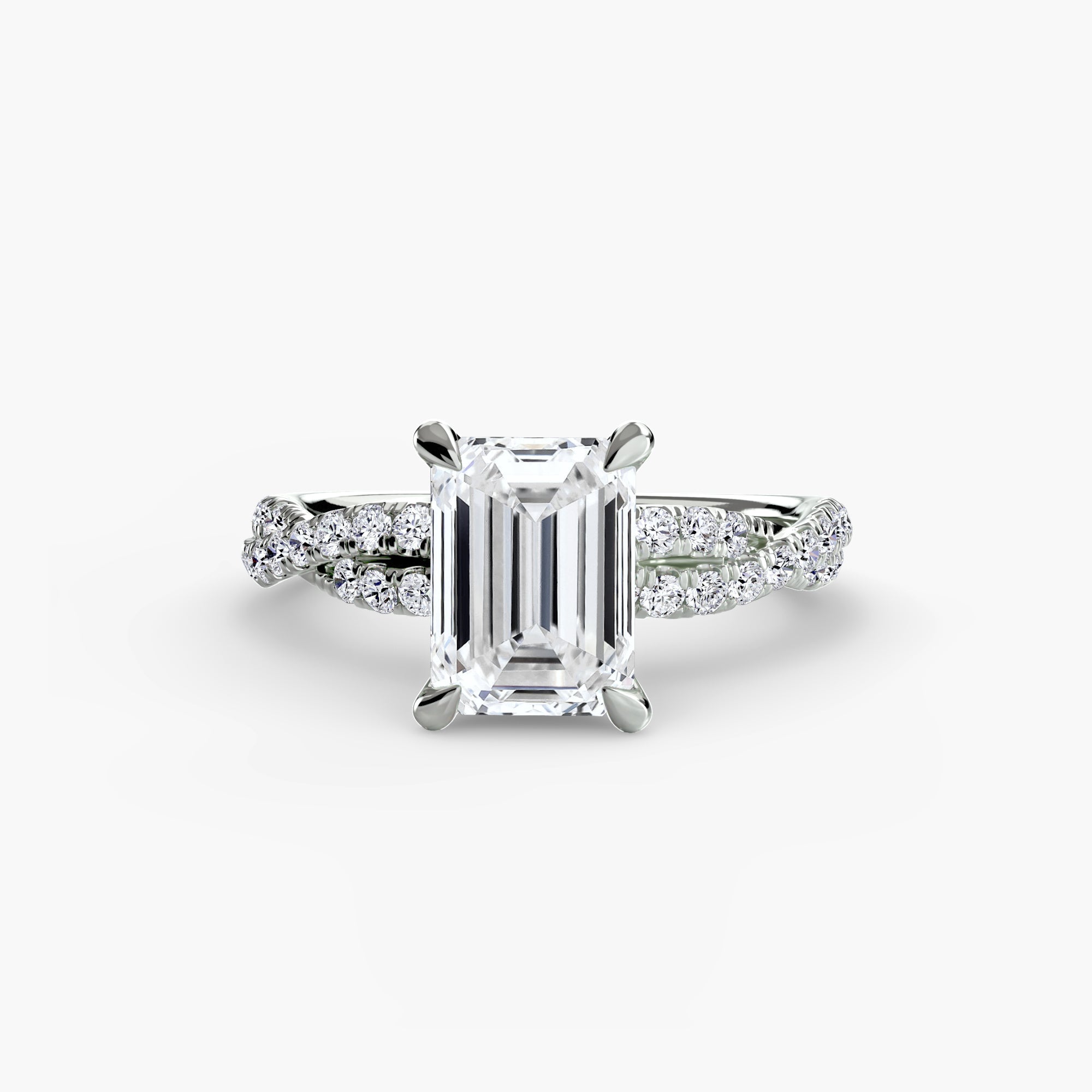 The Twisted Pavé Solitaire - Prestige Stones