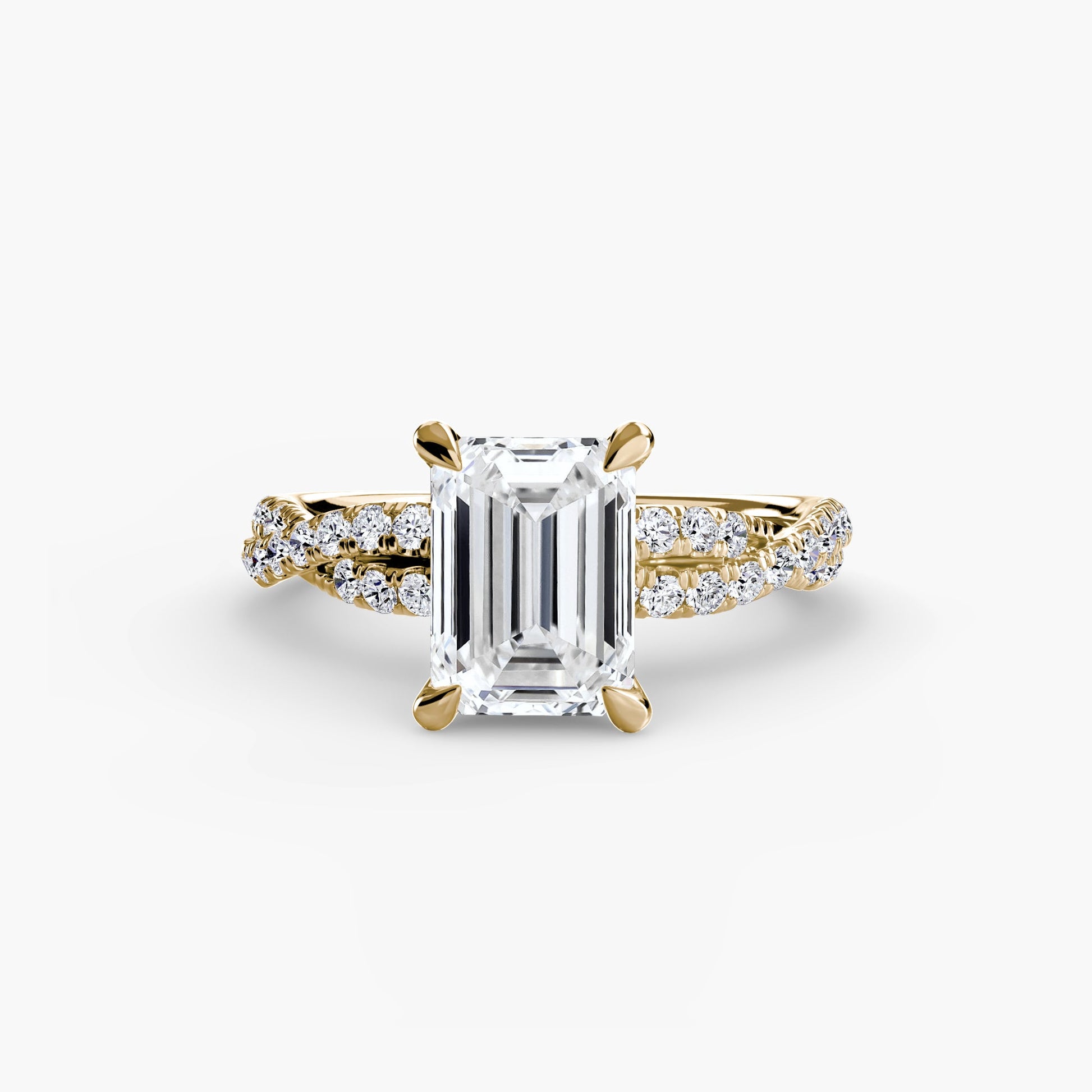 The Twisted Pavé Solitaire - Prestige Stones