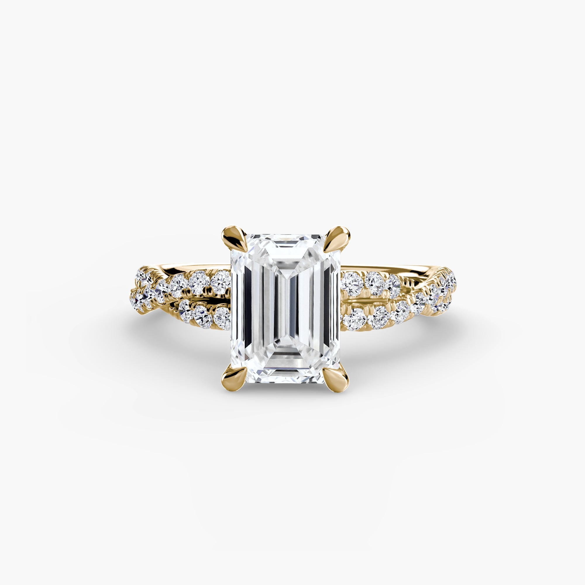 The Twisted Pavé Solitaire - Prestige Stones