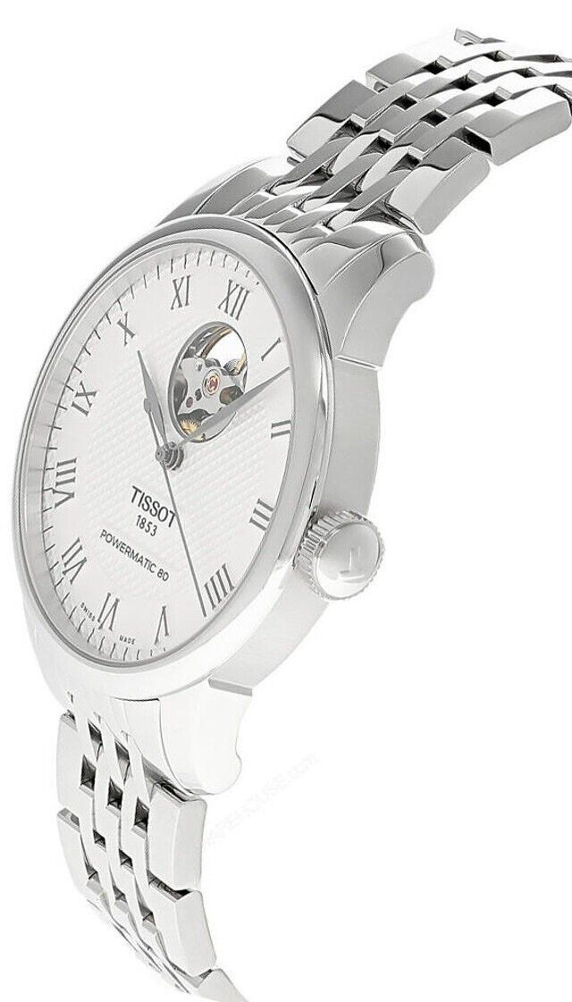 Tissot Le Locle Powermatic 80 Open Heart Silver Dial Automatic T006.407.11.033.02 Men's Watch - Prestige Stones