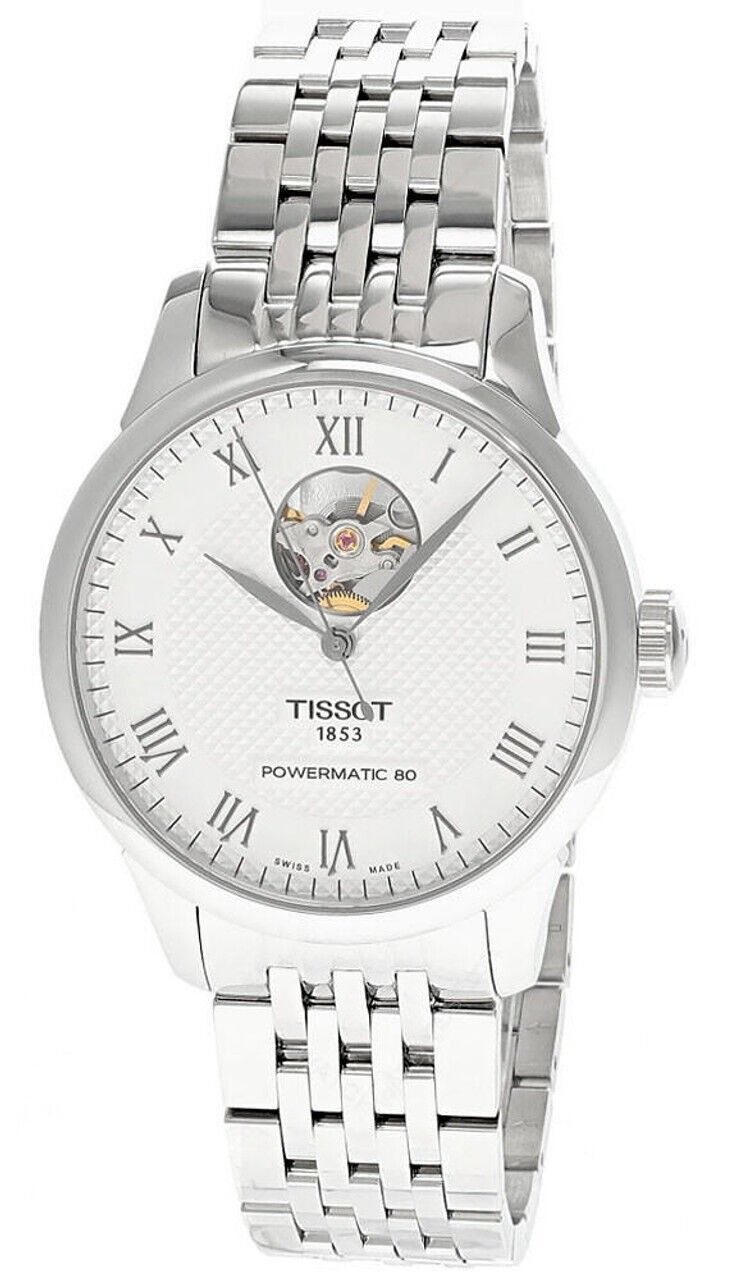 Tissot Le Locle Powermatic 80 Open Heart Silver Dial Automatic T006.407.11.033.02 Men's Watch - Prestige Stones
