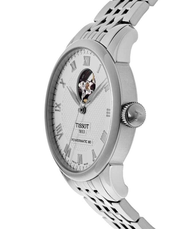 Tissot Le Locle Powermatic 80 Open Heart Silver Dial Automatic T006.407.11.033.02 Men's Watch - Prestige Stones