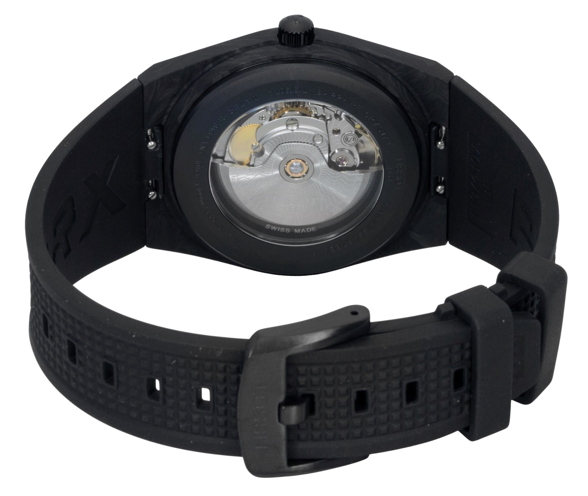 Tissot PRX Carbon Synthetic Strap Black Dial Automatic T137.907.97.201.00 100M Men's Watch - Prestige Stones