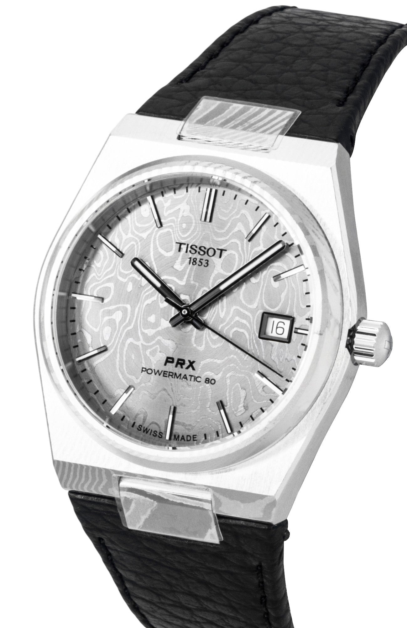Tissot PRX Damascus Steel Synthetic Strap Grey Dial Automatic T137.807.96.081.00 100M Men's Watch - Prestige Stones