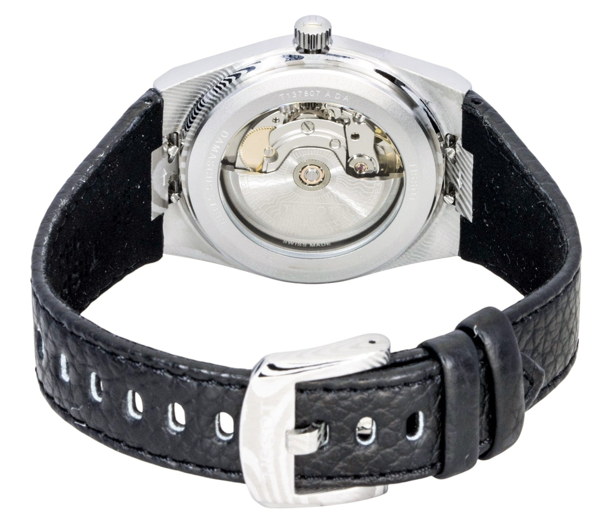 Tissot PRX Damascus Steel Synthetic Strap Grey Dial Automatic T137.807.96.081.00 100M Men's Watch - Prestige Stones