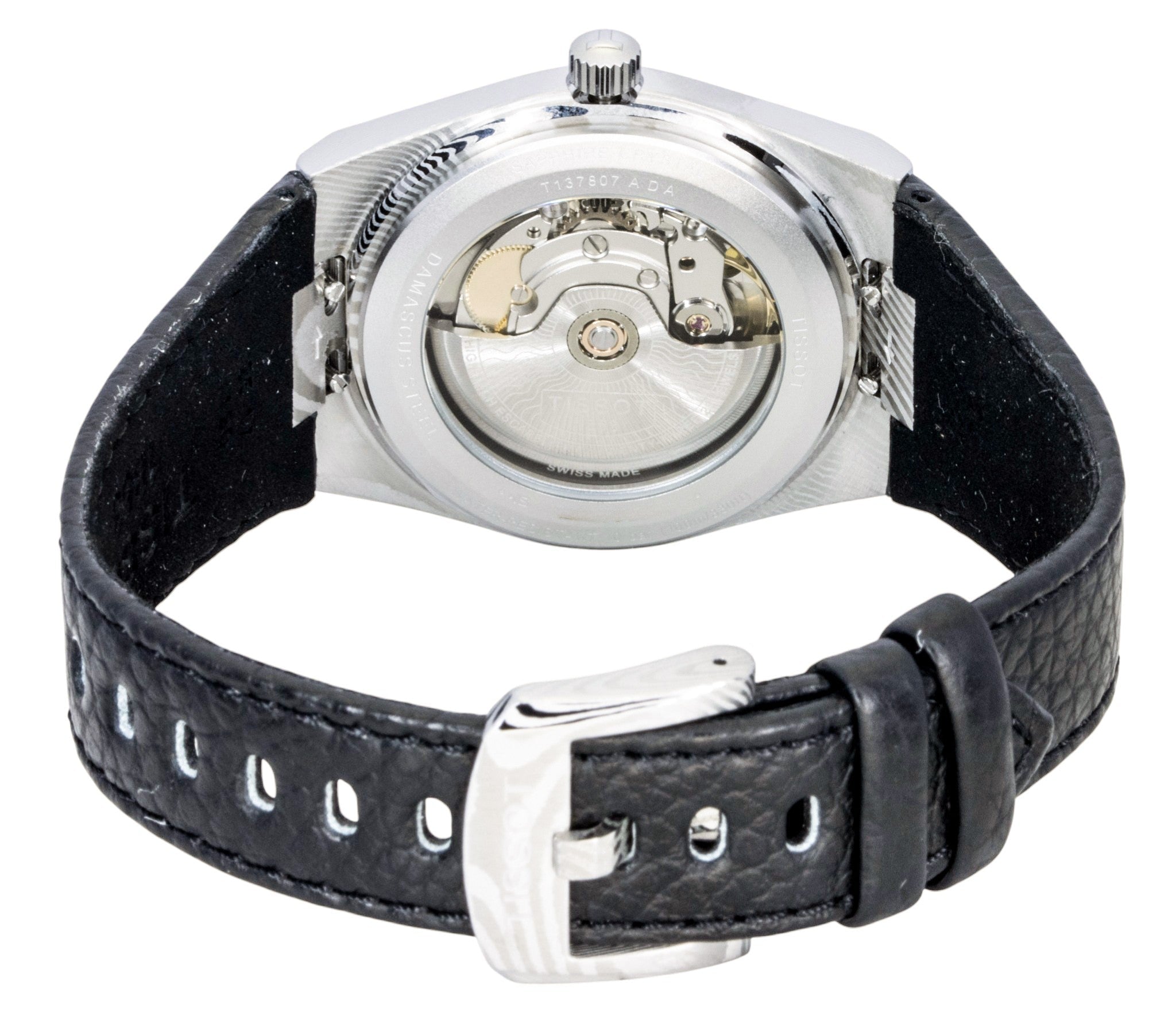 Tissot PRX Damascus Steel Synthetic Strap Grey Dial Automatic T137.807.96.081.00 100M Men's Watch - Prestige Stones