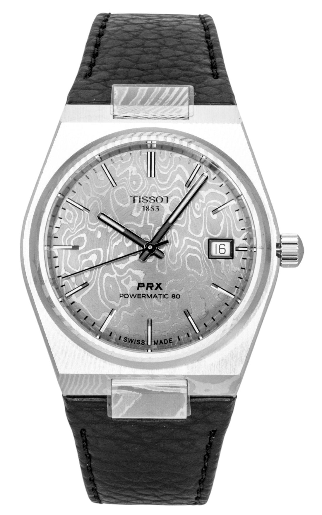 Tissot PRX Damascus Steel Synthetic Strap Grey Dial Automatic T137.807.96.081.00 100M Men's Watch - Prestige Stones