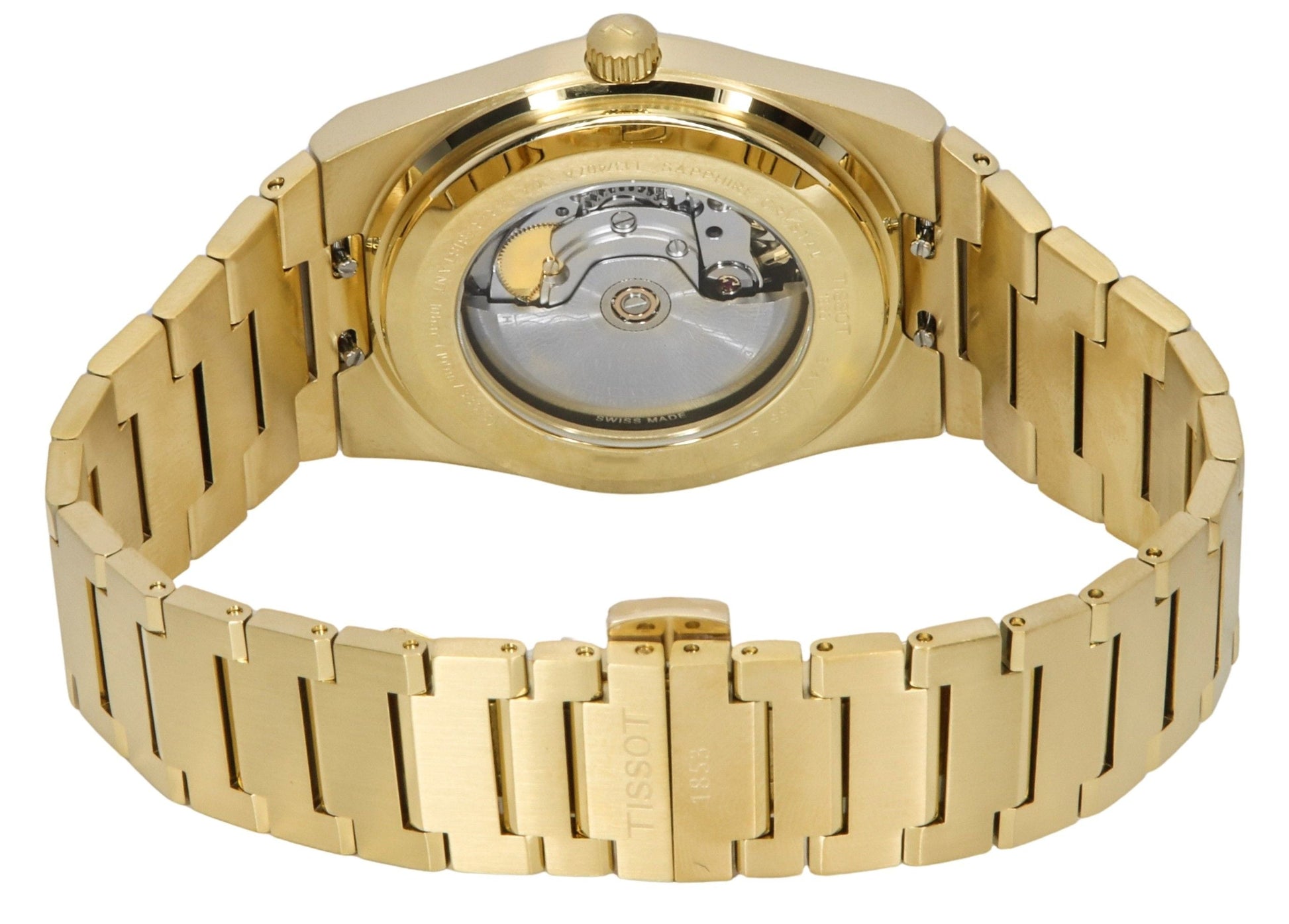 Tissot PRX Powermatic 80 Gold Tone Stainless Steel Champagne Dial Automatic T137.407.33.021.00 100M Men's Watch - Prestige Stones
