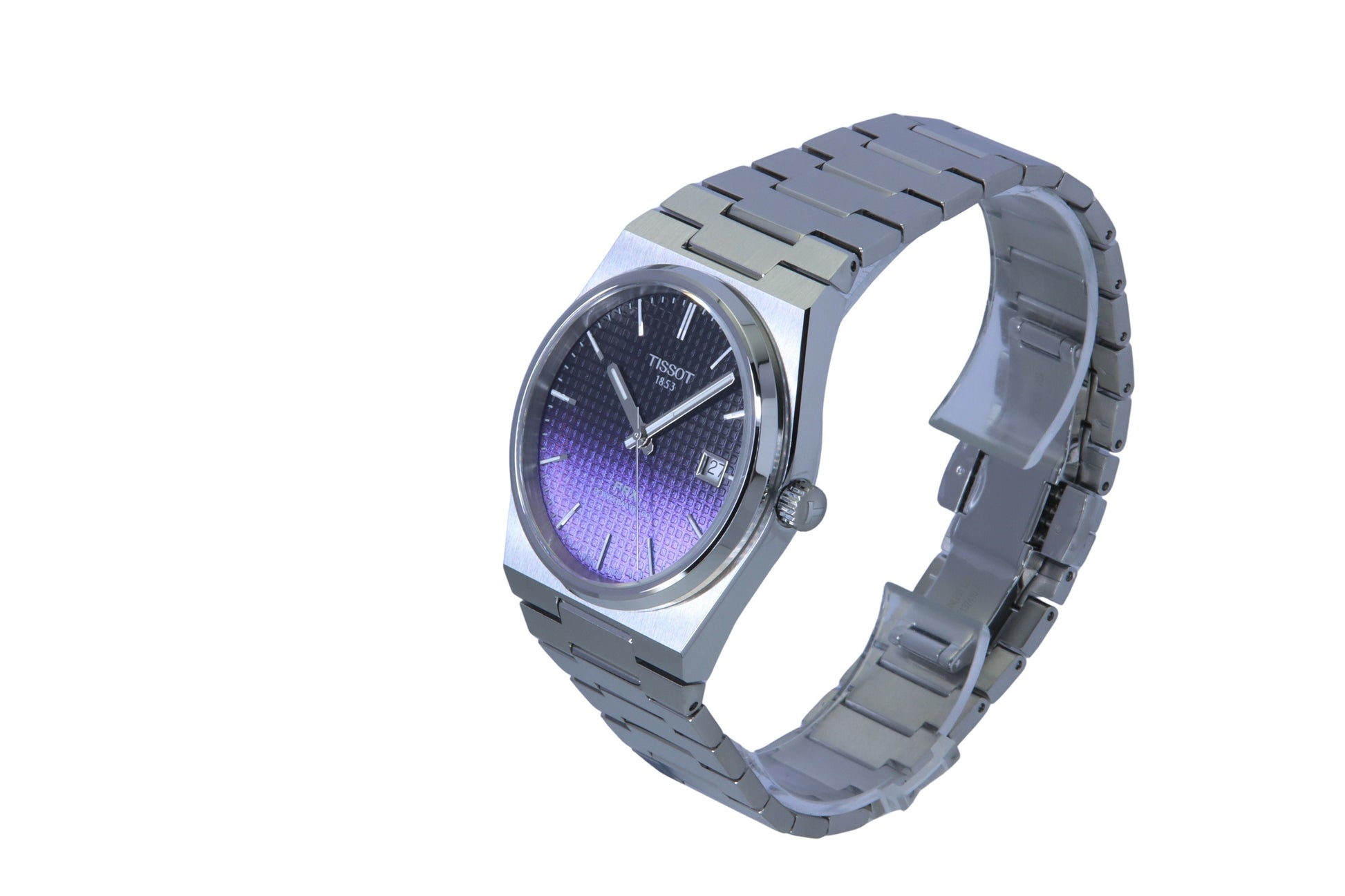 Tissot PRX Powermatic 80 Gradient Stainless Steel Black Chameleon Dial Automatic T137.407.11.051.01 100M Men's Watch - Prestige Stones
