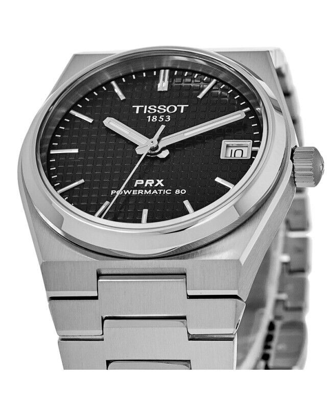 Tissot PRX T - Classic Powermatic 80 Black Dial Automatic T137.207.11.051.00 100M Unisex Watch - Prestige Stones