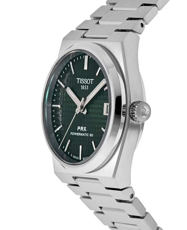Tissot PRX T - Classic Powermatic 80 Green Dial Automatic T137.207.11.091.00 100M Unisex Watch - Prestige Stones