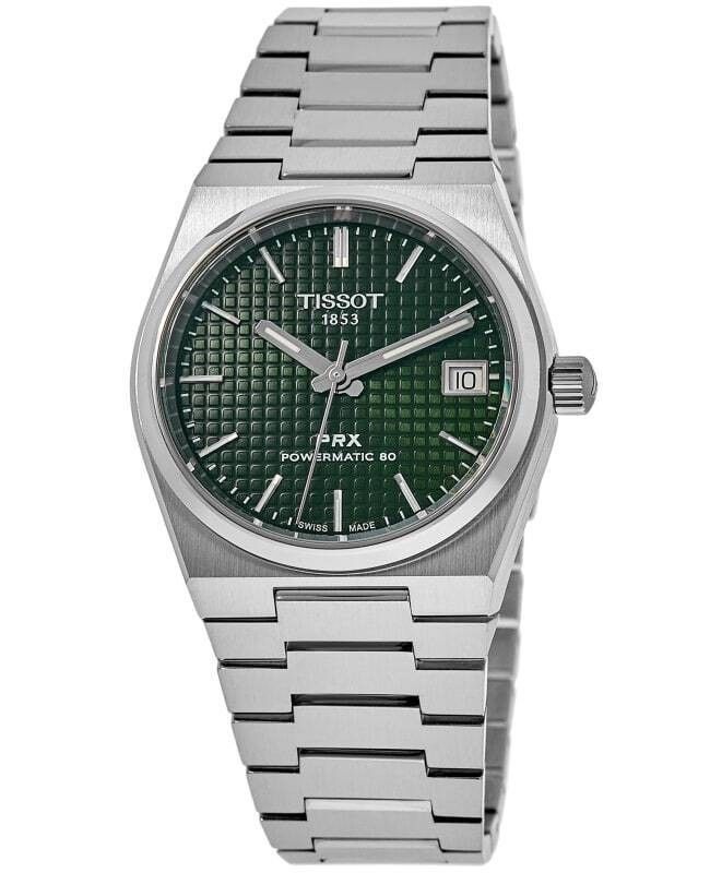 Tissot PRX T - Classic Powermatic 80 Green Dial Automatic T137.207.11.091.00 100M Unisex Watch - Prestige Stones
