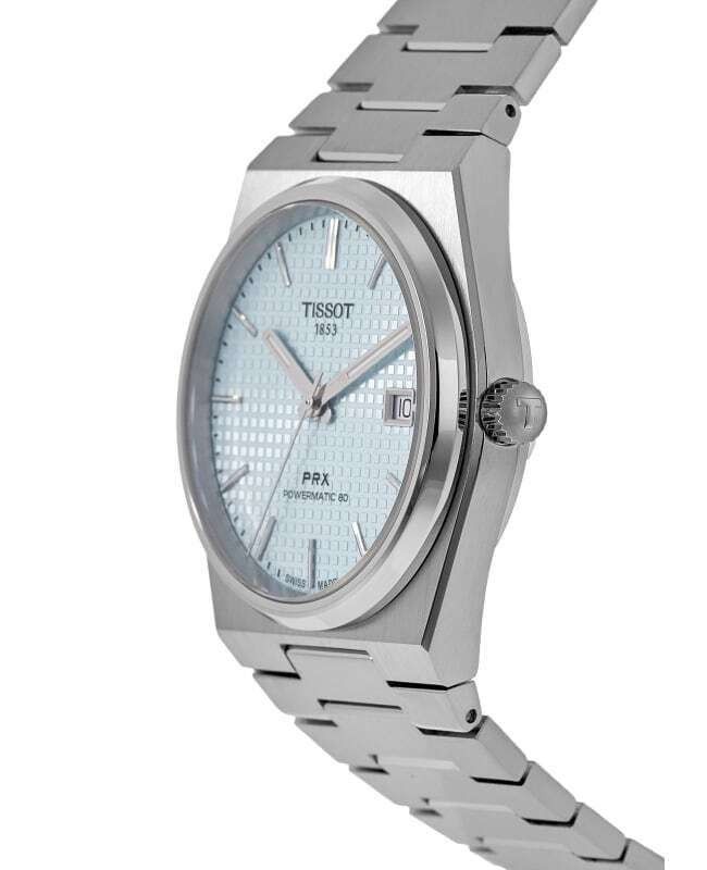 Tissot PRX T - Classic Powermatic 80 Ice Blue Dial Automatic T137.407.11.351.00 100M Men's Watch - Prestige Stones