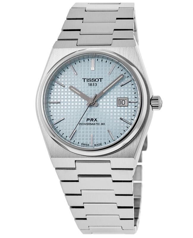 Tissot PRX T - Classic Powermatic 80 Ice Blue Dial Automatic T137.407.11.351.00 100M Men's Watch - Prestige Stones