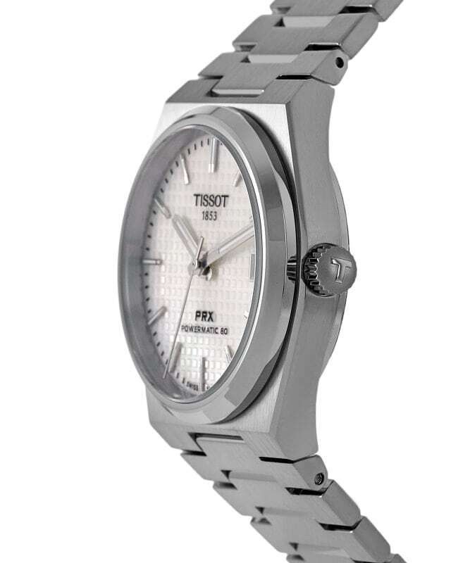 Tissot PRX T - Classic Powermatic 80 White Mother Of Pearl Dial Automatic T137.207.11.111.00 100M Unisex Watch - Prestige Stones