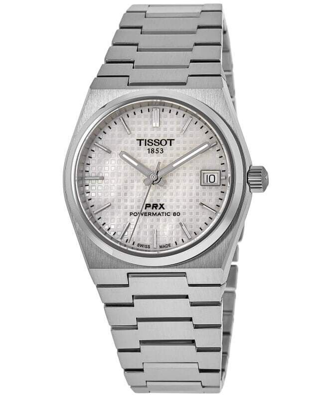 Tissot PRX T - Classic Powermatic 80 White Mother Of Pearl Dial Automatic T137.207.11.111.00 100M Unisex Watch - Prestige Stones