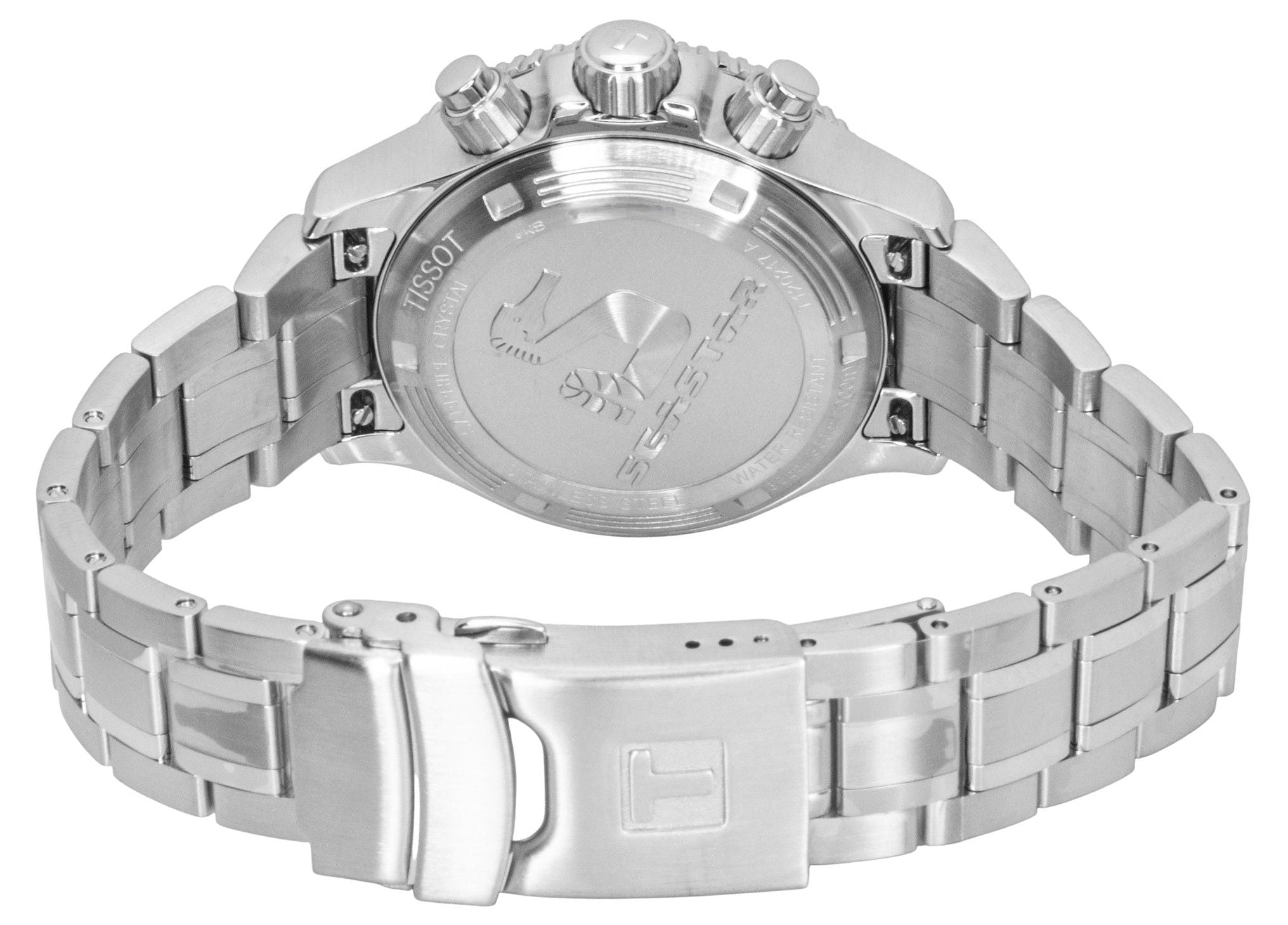 Tissot Seastar 1000 Chronograph Stainless Steel Black Dial Quartz Diver's T120.217.11.061.00 300M Men's Watch - Prestige Stones