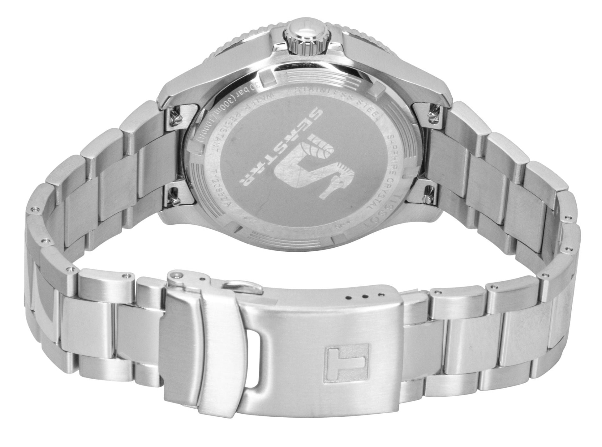 Tissot Seastar 1000 GMT Stainless Steel Black Dial Quartz Diver's T120.852.11.051.00 300M Men's Watch - Prestige Stones