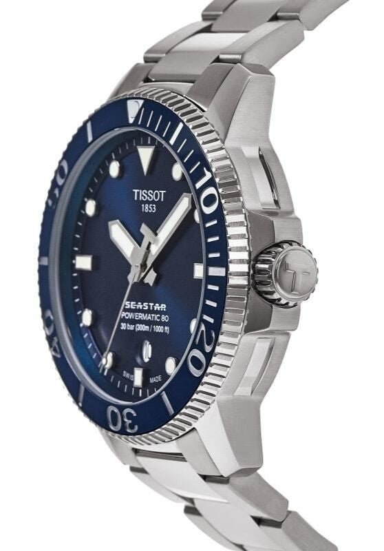 Tissot Seastar 1000 Professional Powermatic 80 Blue Dial Diver's T120.407.11.041.03 T1204071104103 300M Men's Watch - Prestige Stones