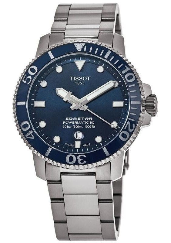 Tissot Seastar 1000 Professional Powermatic 80 Blue Dial Diver's T120.407.11.041.03 T1204071104103 300M Men's Watch - Prestige Stones