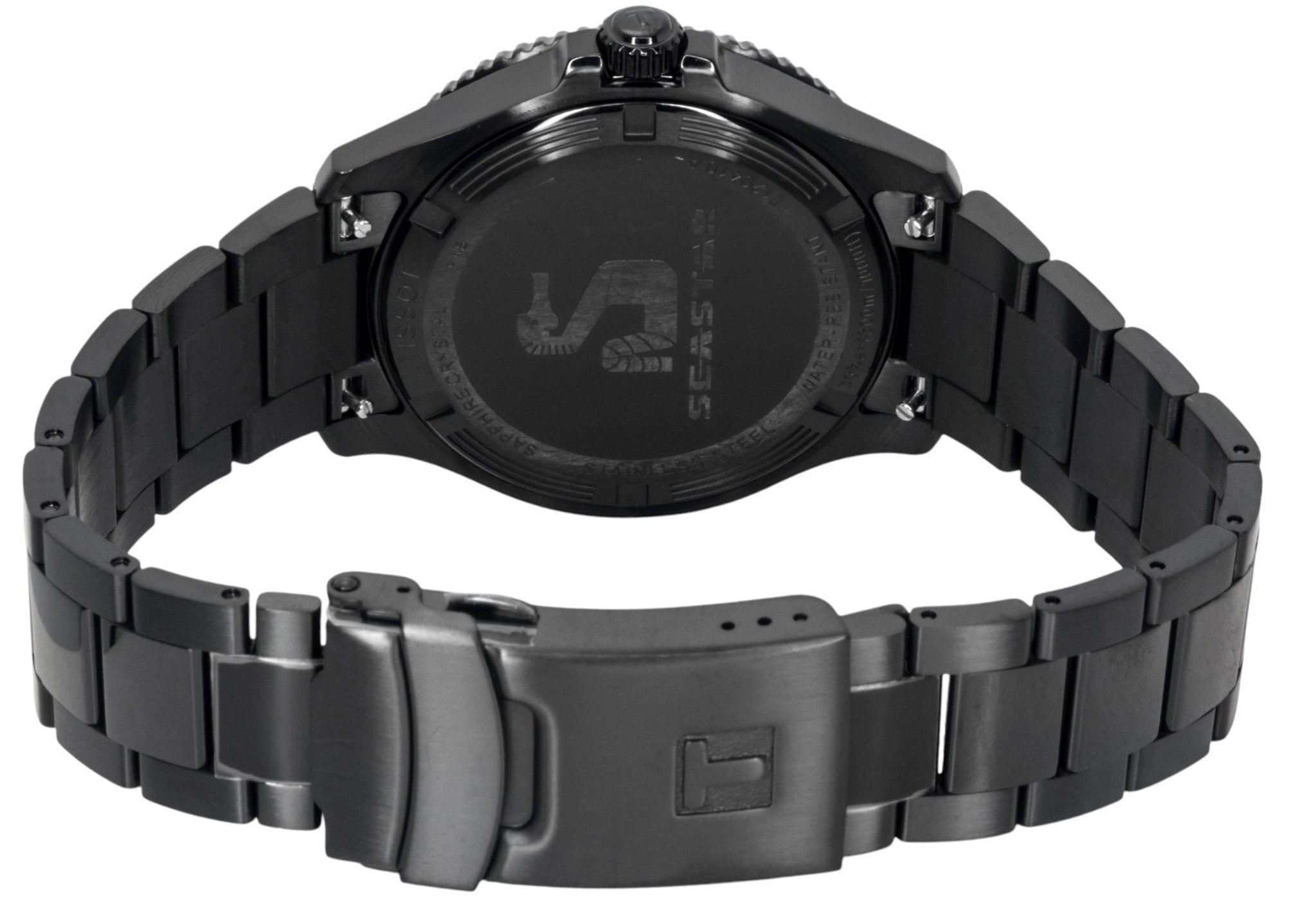 Tissot SeaStar 1000 Stainless Steel Black Dial Quartz Diver's T120.410.33.051.00 300M Men's Watch - Prestige Stones