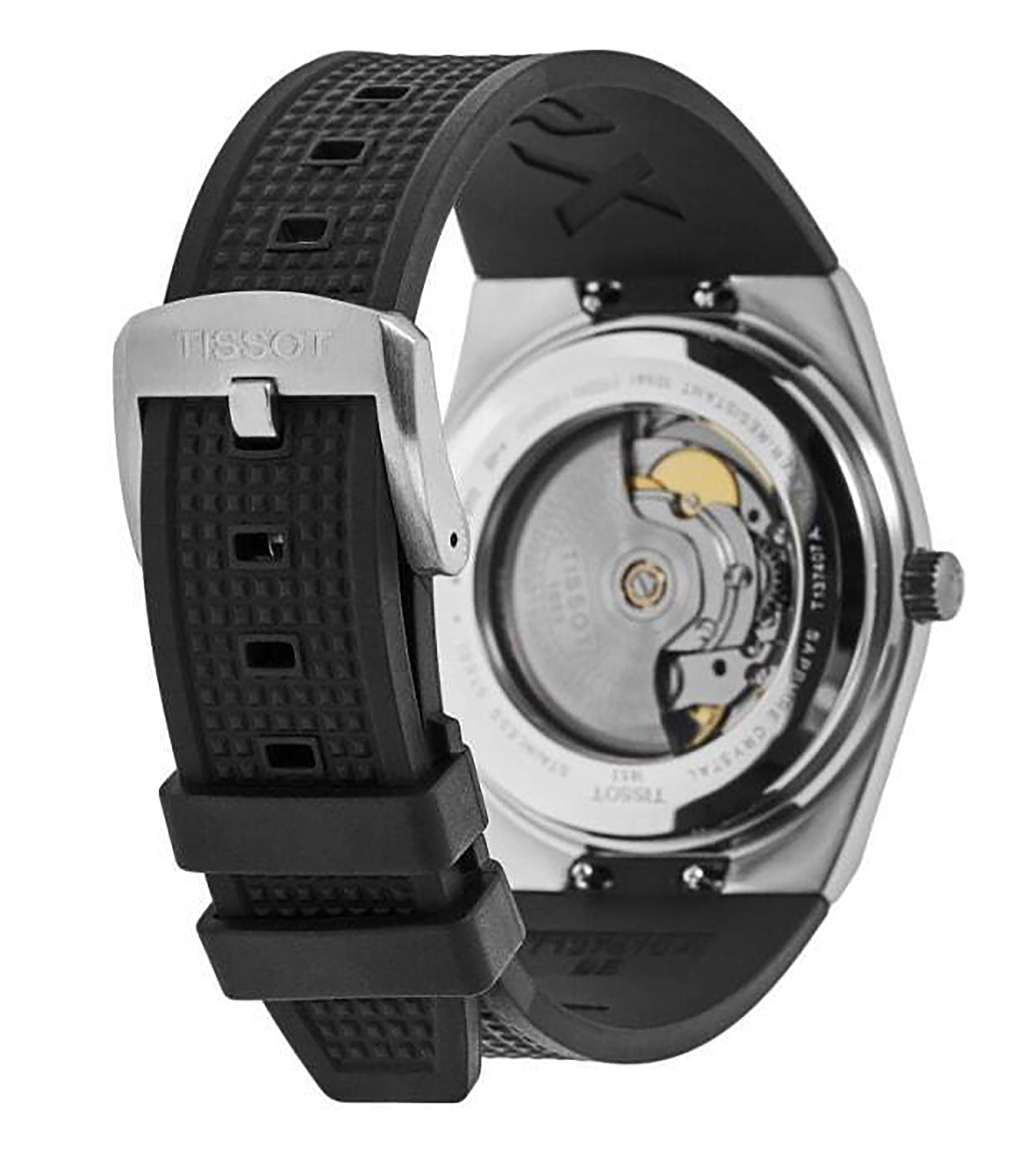 Tissot T - Classic PRX Powermatic 80 Rubber Strap Black Dial Automatic T137.407.17.051.00 100M Men's Watch - Prestige Stones